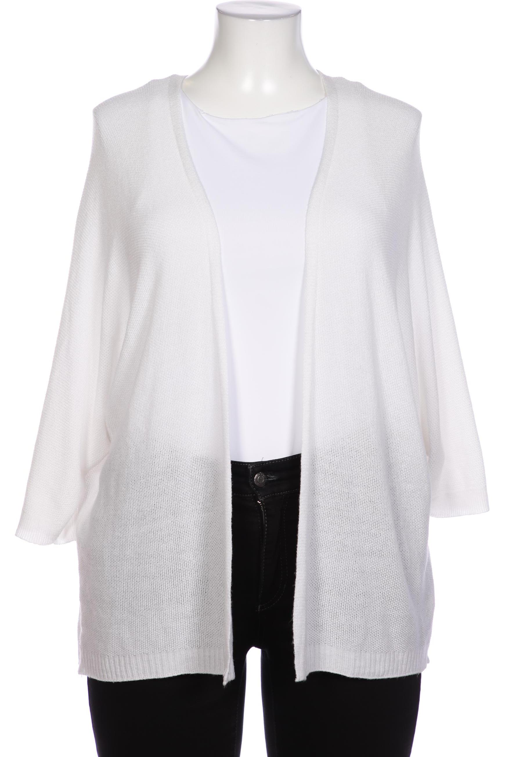 

Ulla Popken Damen Strickjacke, weiß, Gr. 48