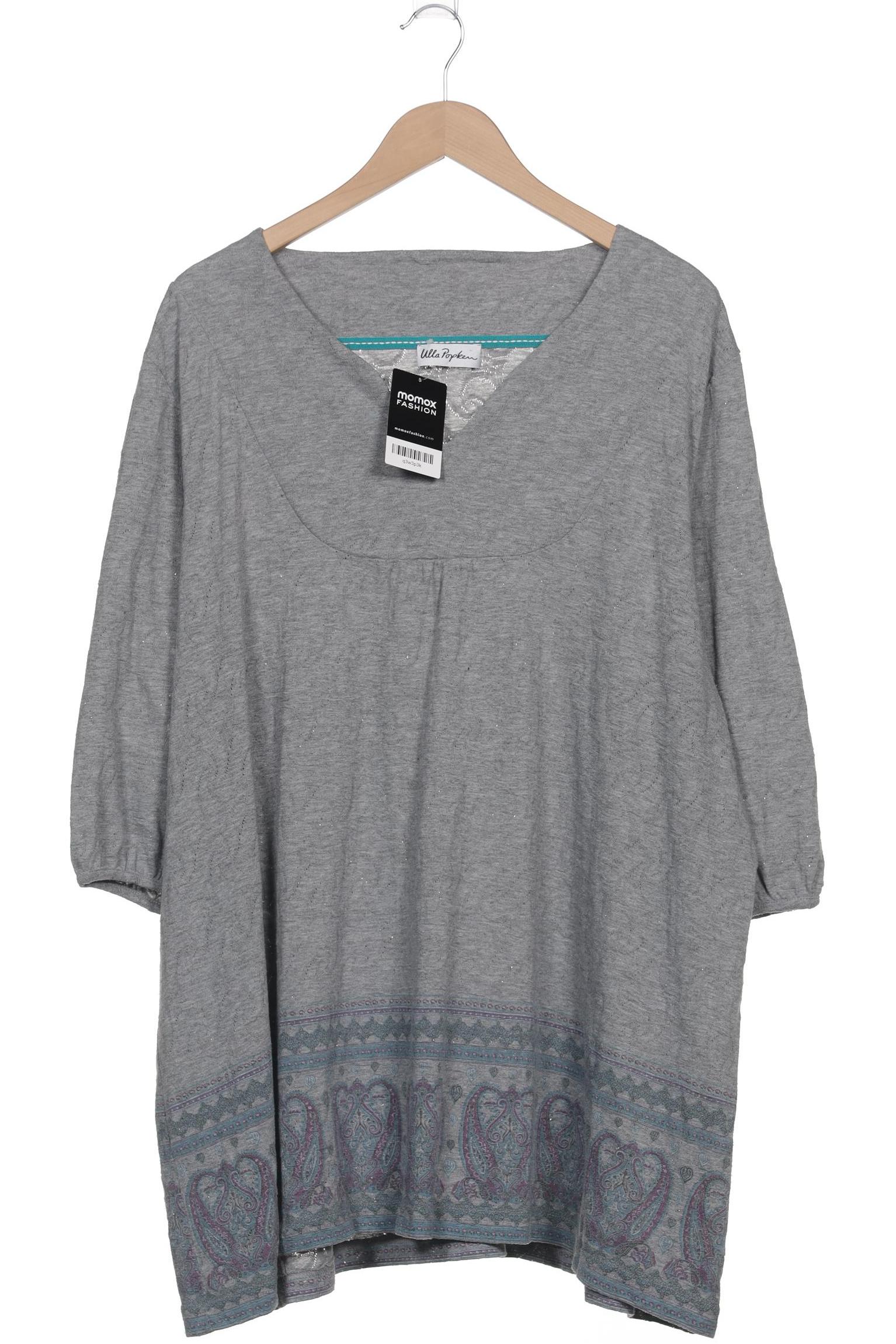 

Ulla Popken Damen Langarmshirt, grau, Gr. 54