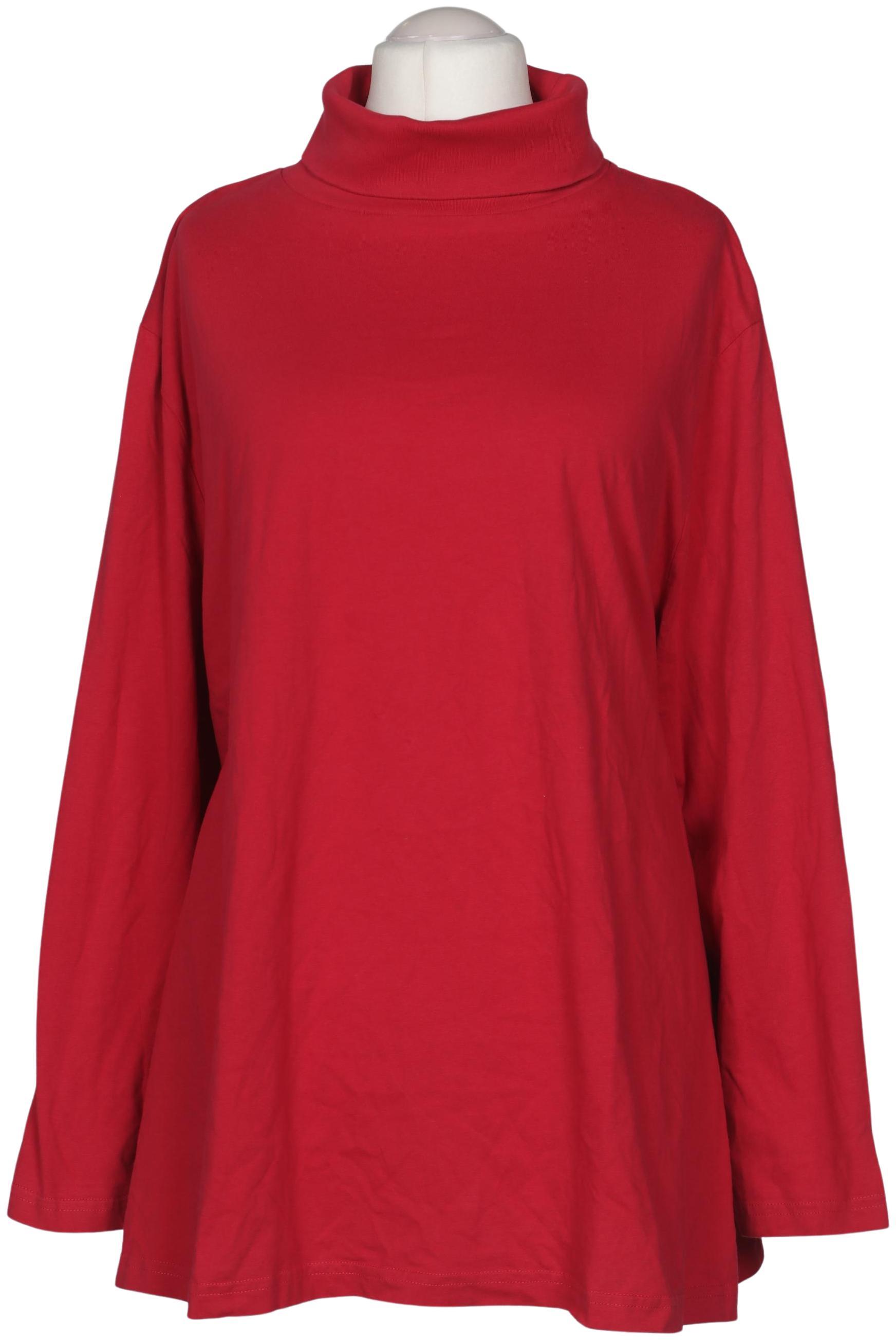 

Ulla Popken Damen Langarmshirt, rot, Gr. 62