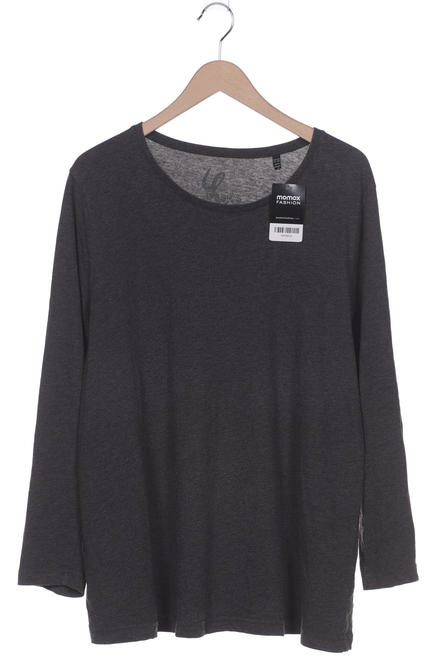 

Ulla Popken Damen Langarmshirt, grau, Gr. 50