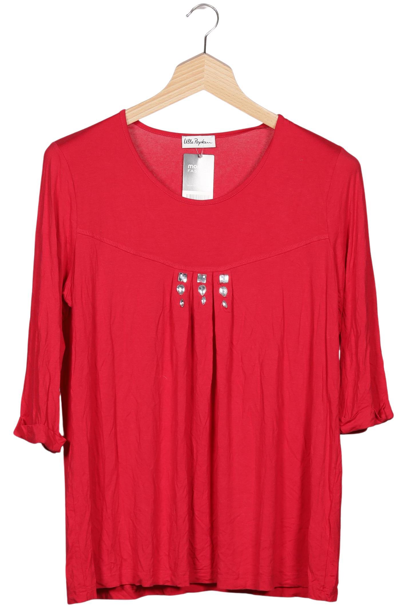 

Ulla Popken Damen Langarmshirt, rot, Gr. 46