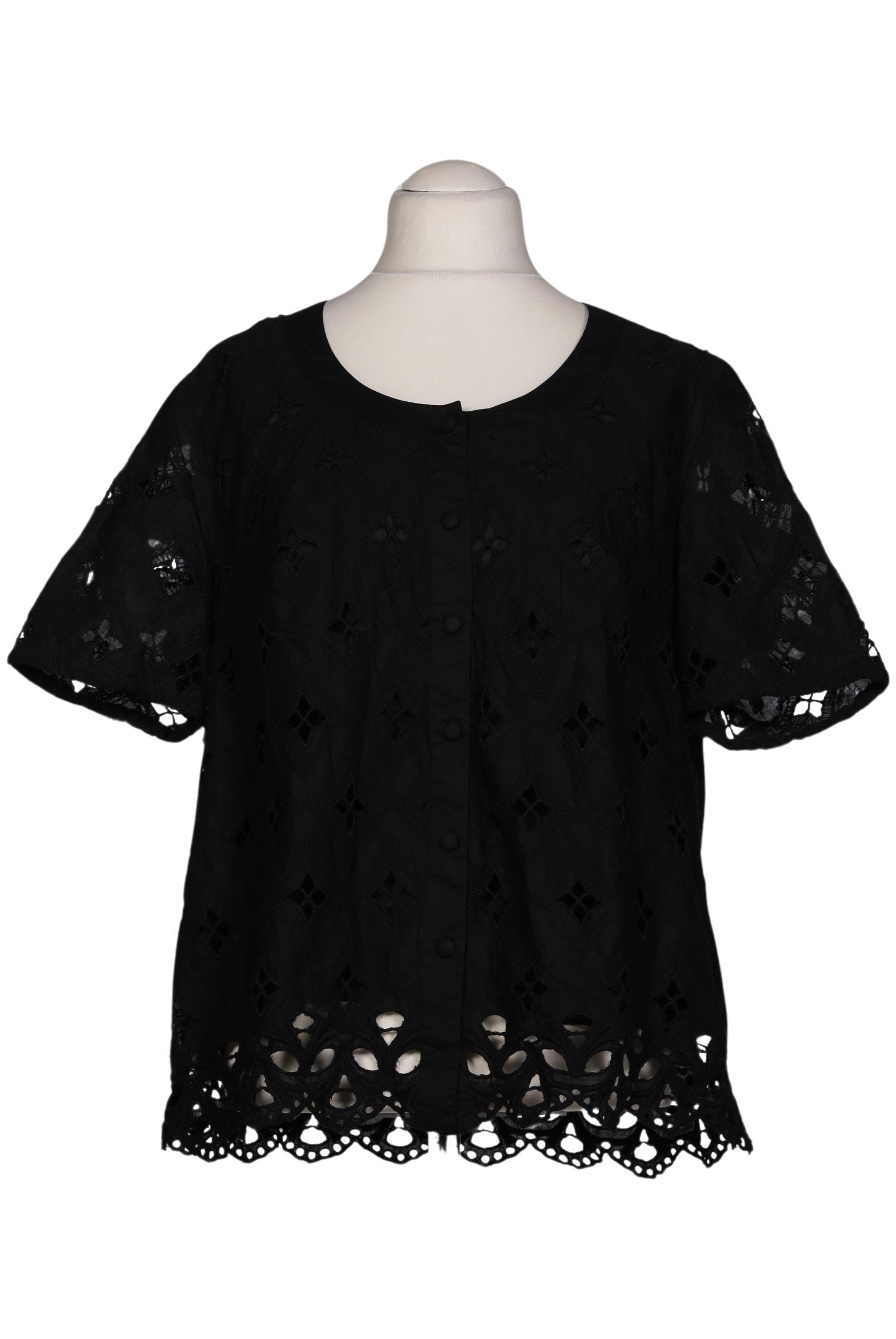 

Ulla Popken Damen Bluse, schwarz, Gr. 46