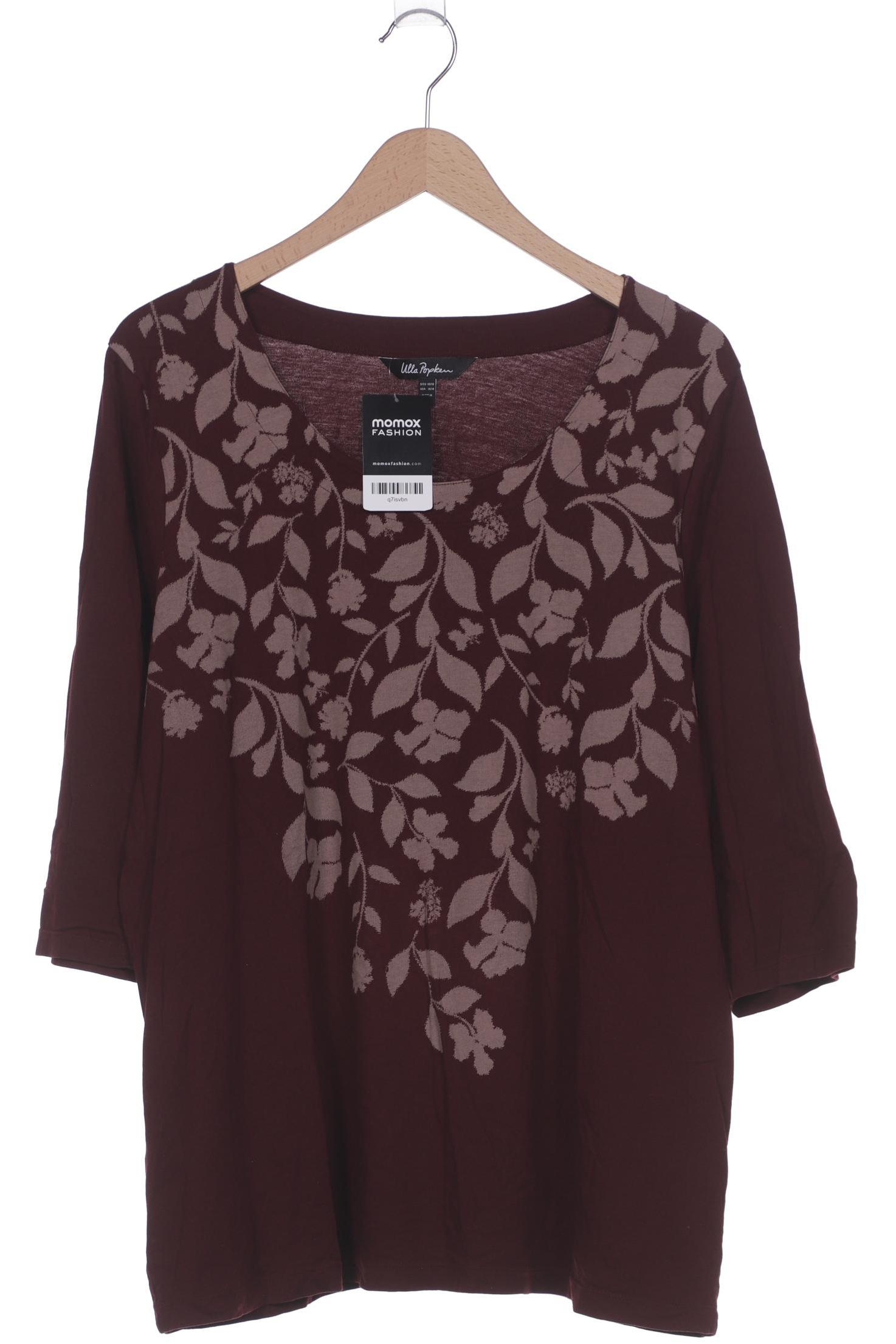 

Ulla Popken Damen Langarmshirt, bordeaux, Gr. 46