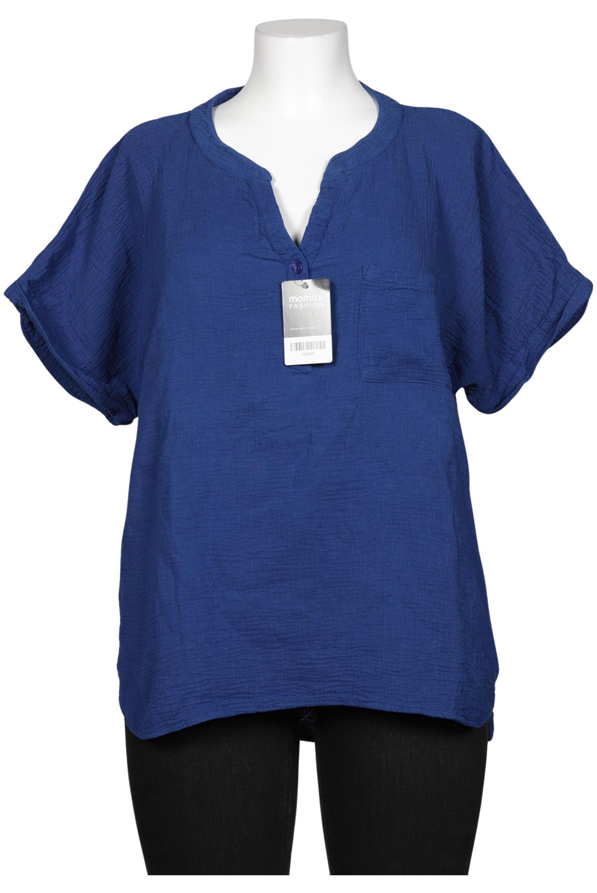 

Ulla Popken Damen Bluse, blau, Gr. 46