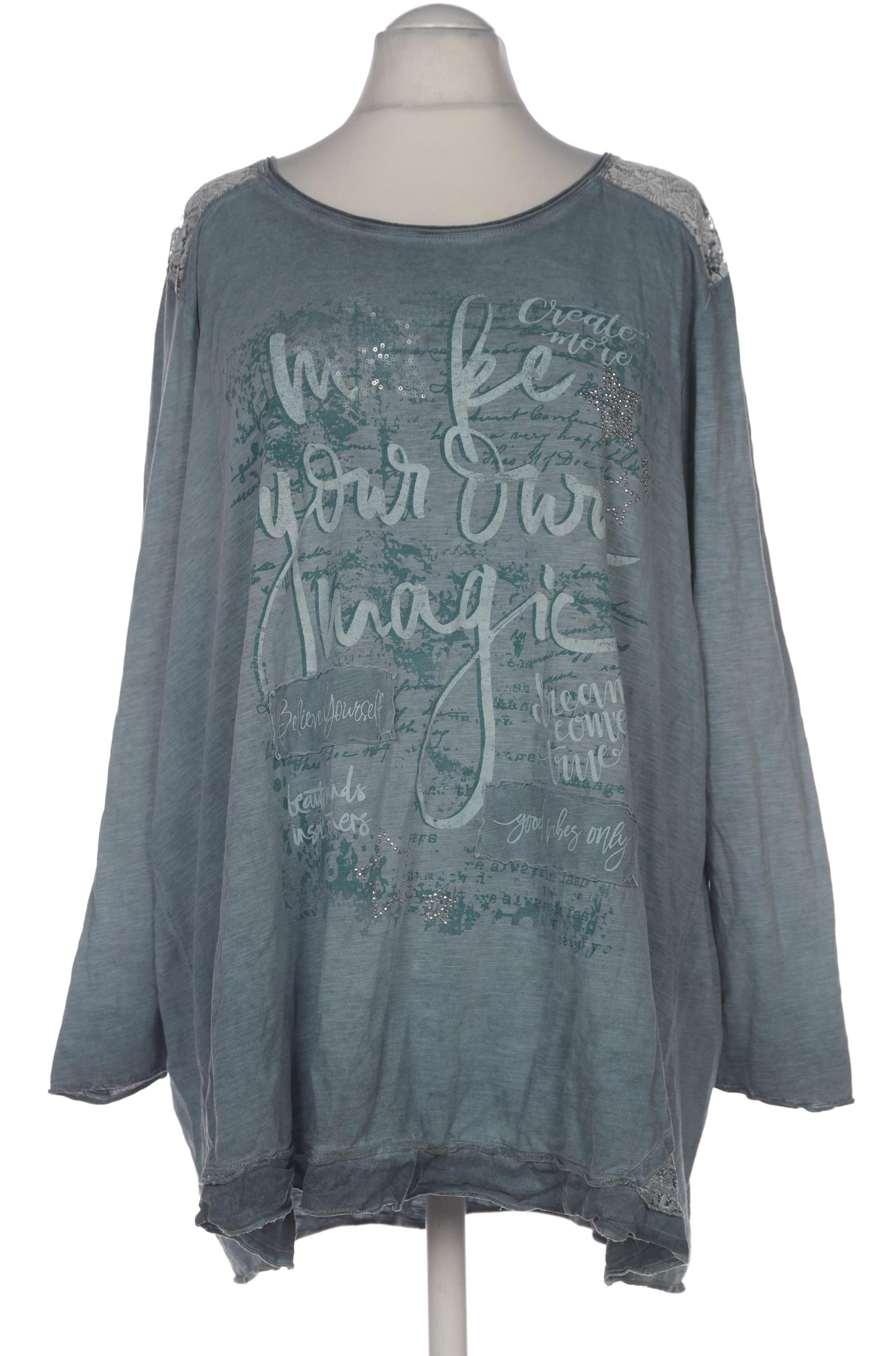 

Ulla Popken Damen Langarmshirt, blau, Gr. 54