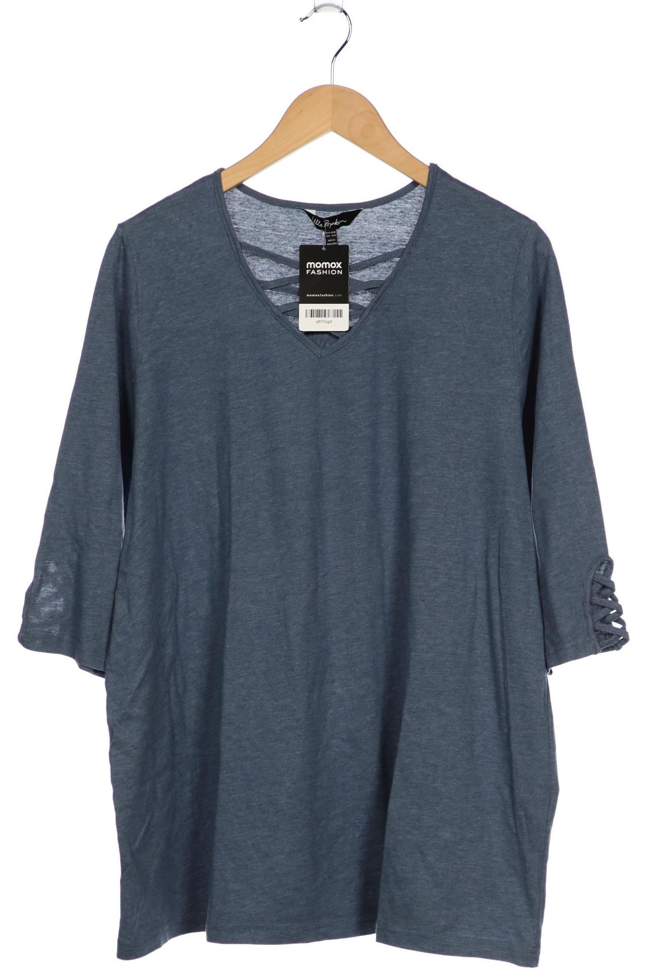 

Ulla Popken Damen Langarmshirt, blau, Gr. 46