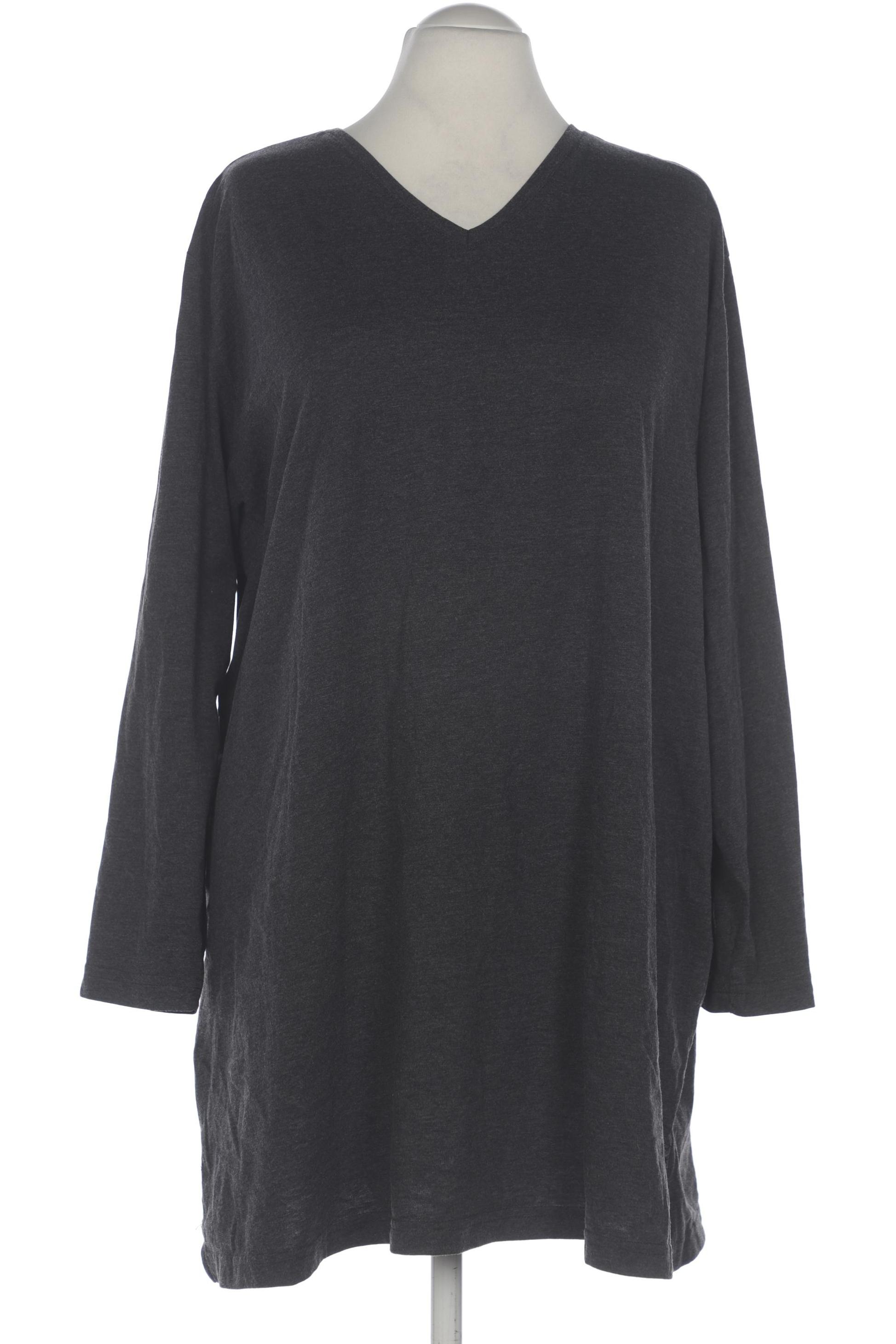 

Ulla Popken Damen Langarmshirt, grau, Gr. 58