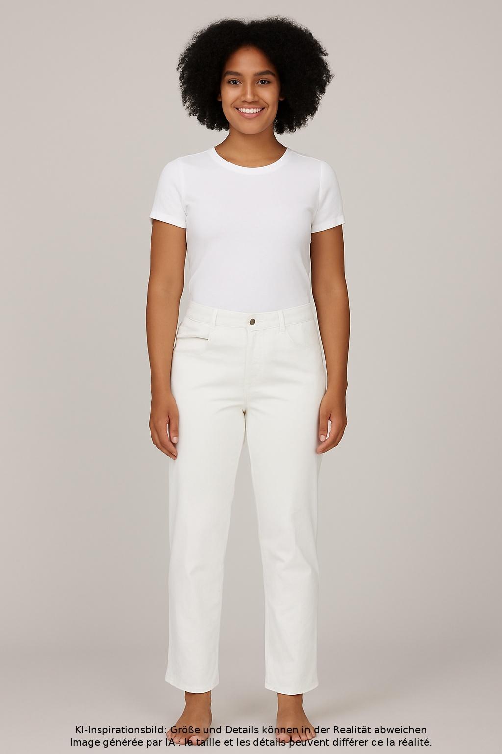 

Ulla Popken Damen Stoffhose, weiß, Gr. 54