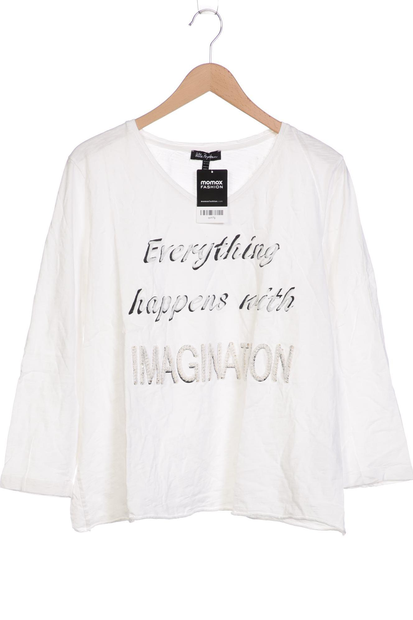 

Ulla Popken Damen Langarmshirt, weiß