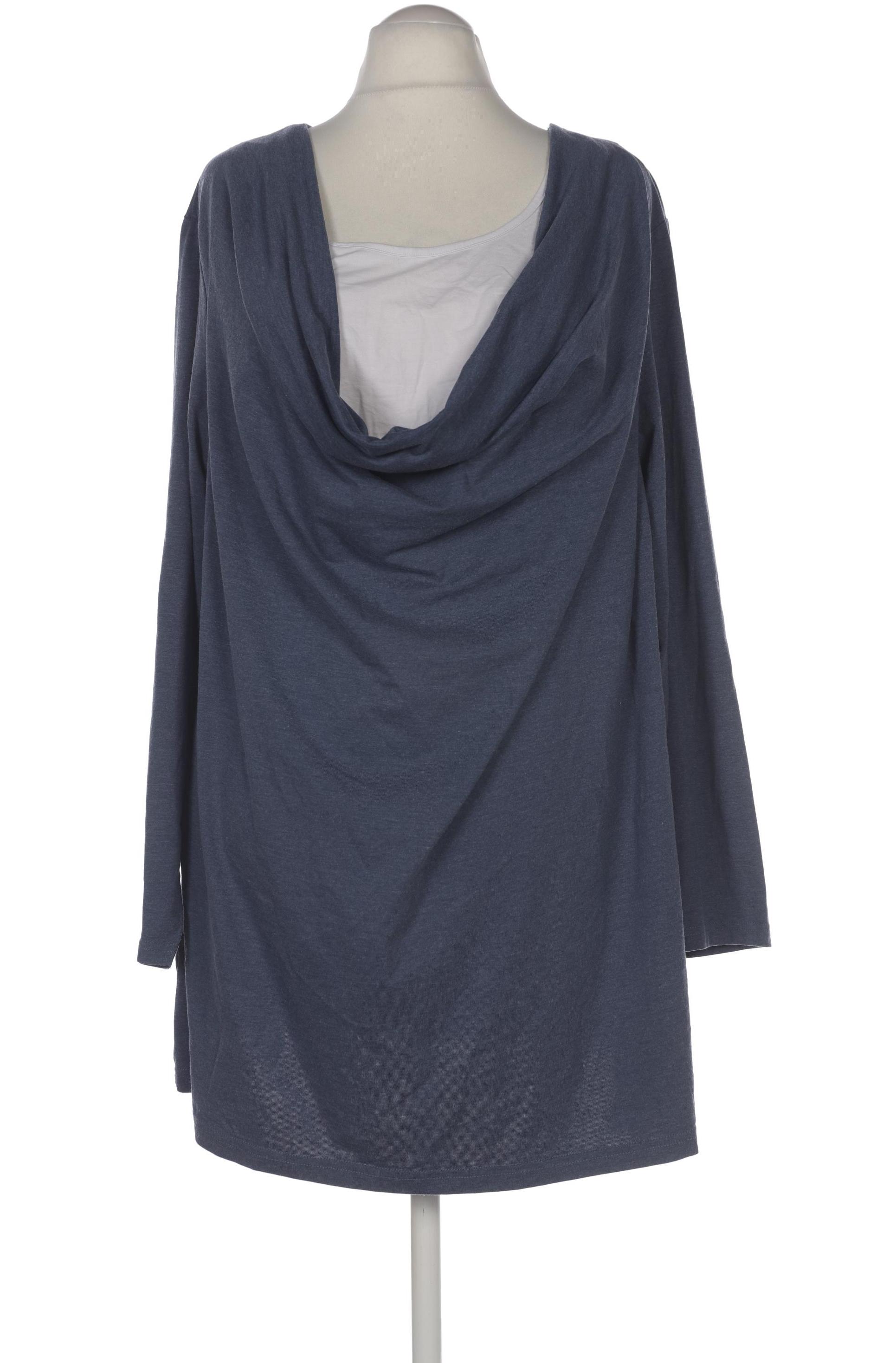 

Ulla Popken Damen Langarmshirt, blau, Gr. 54