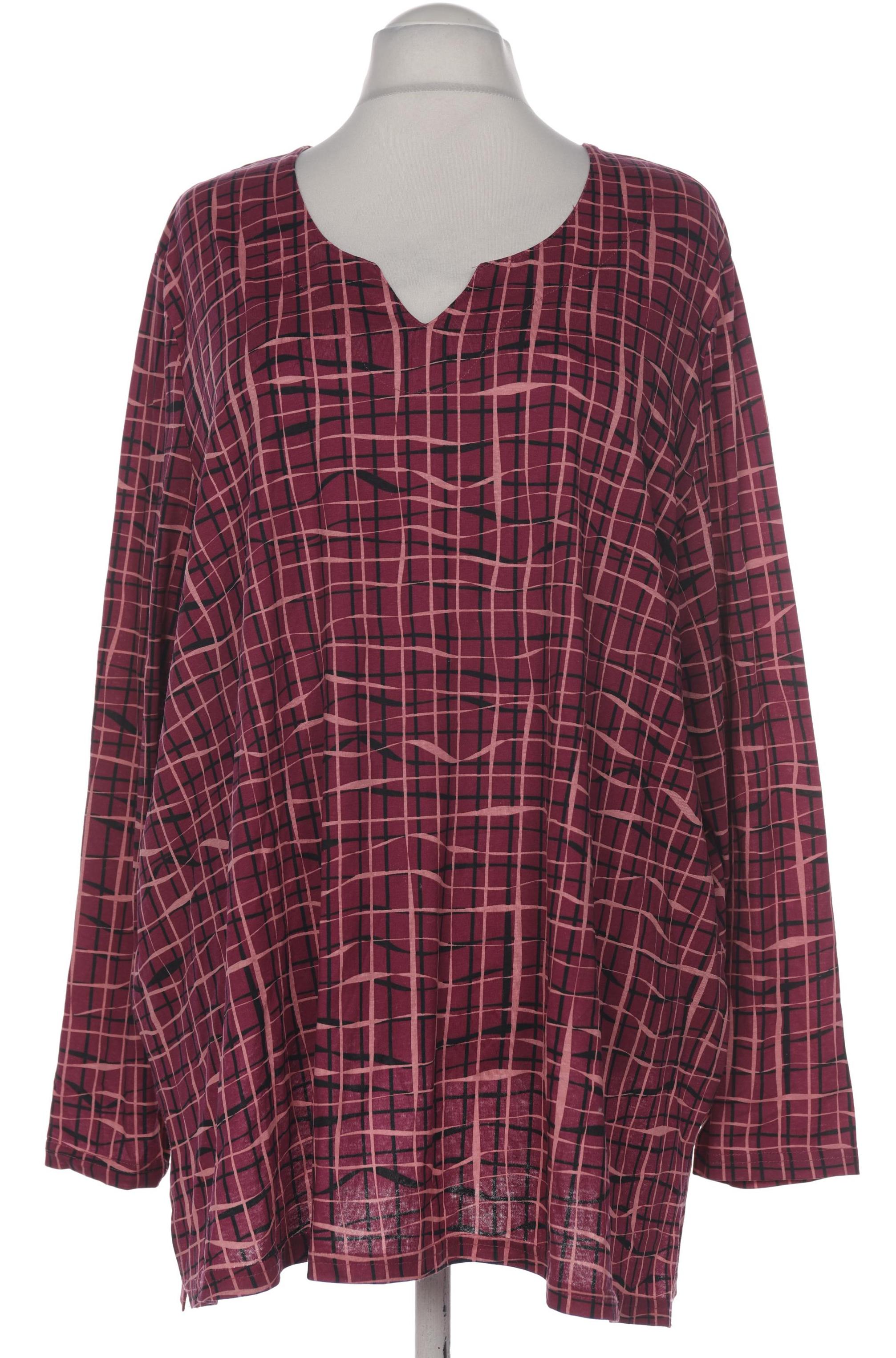 

Ulla Popken Damen Langarmshirt, bordeaux, Gr. 54