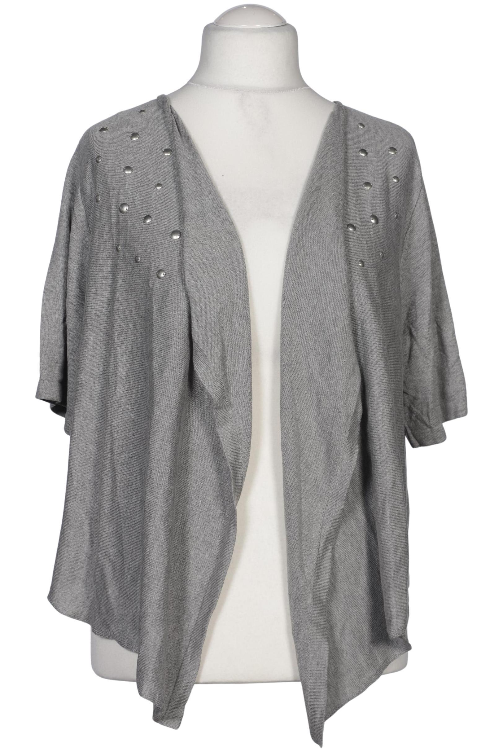 

Ulla Popken Damen Strickjacke, grau, Gr. 46