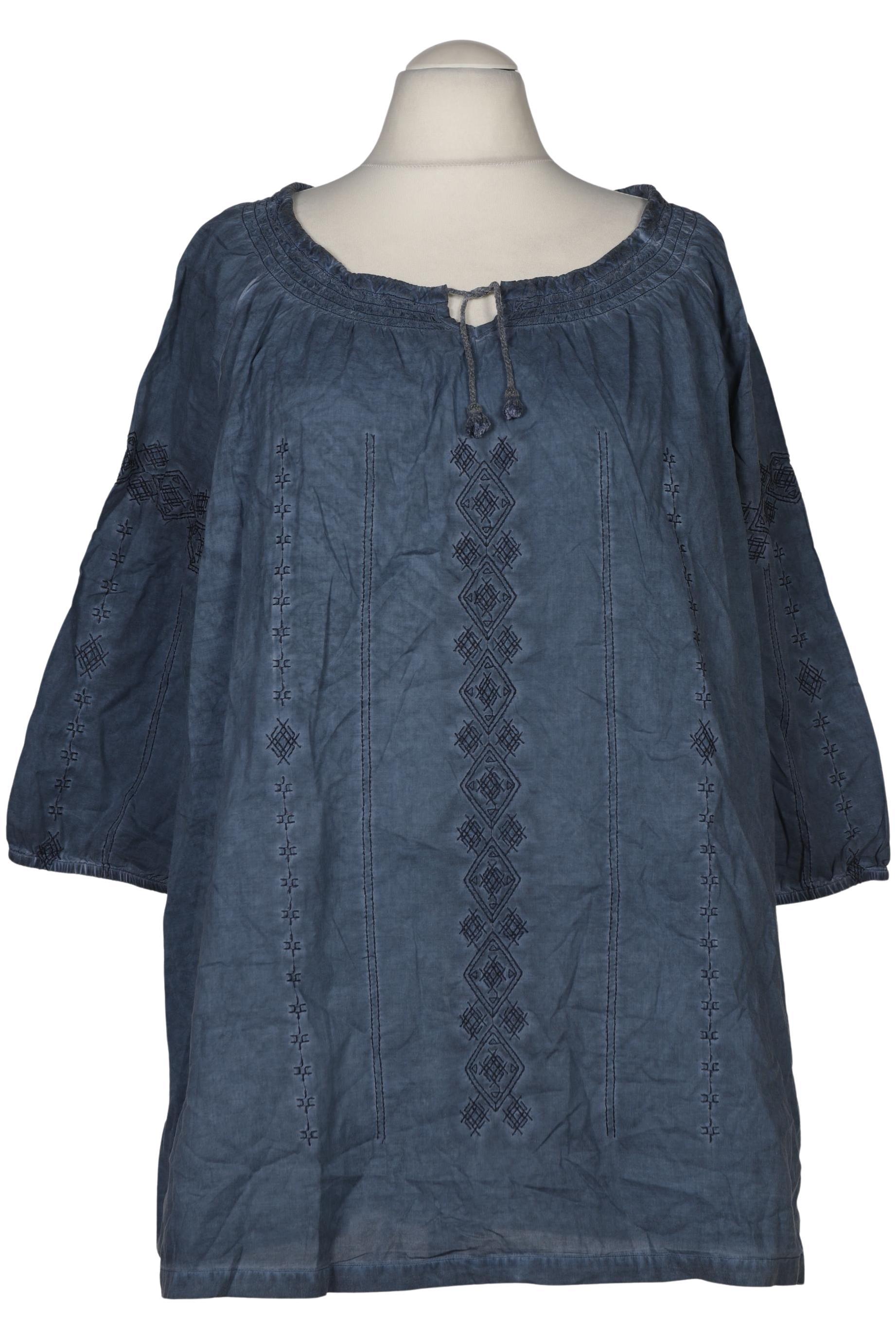 

Ulla Popken Damen Bluse, blau, Gr. 52