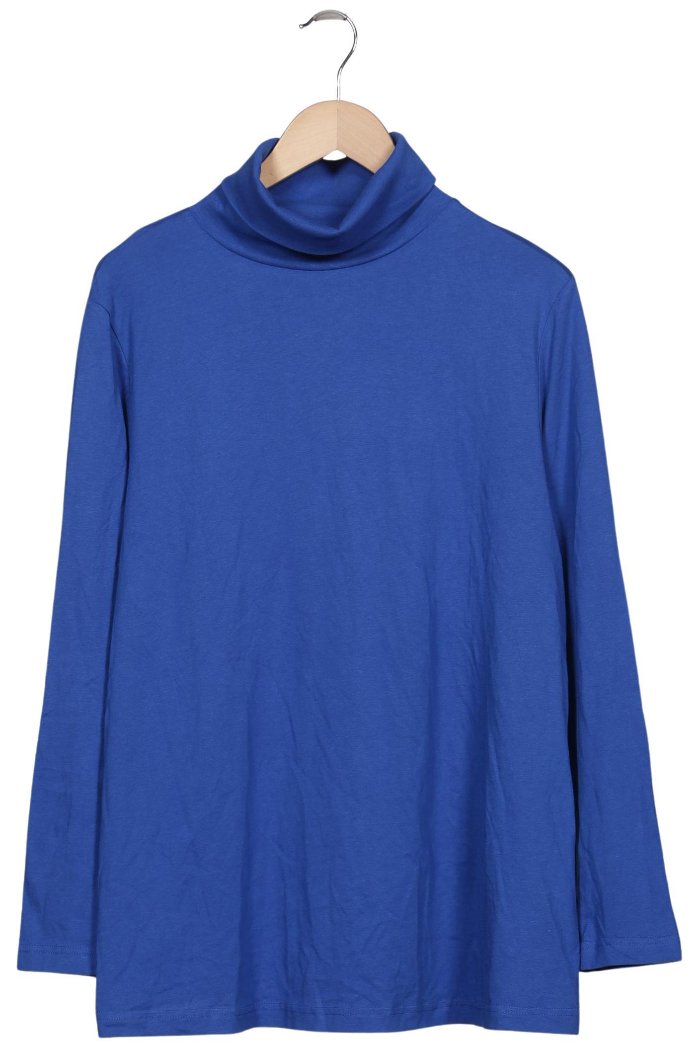 

Ulla Popken Damen Langarmshirt, blau, Gr. 46