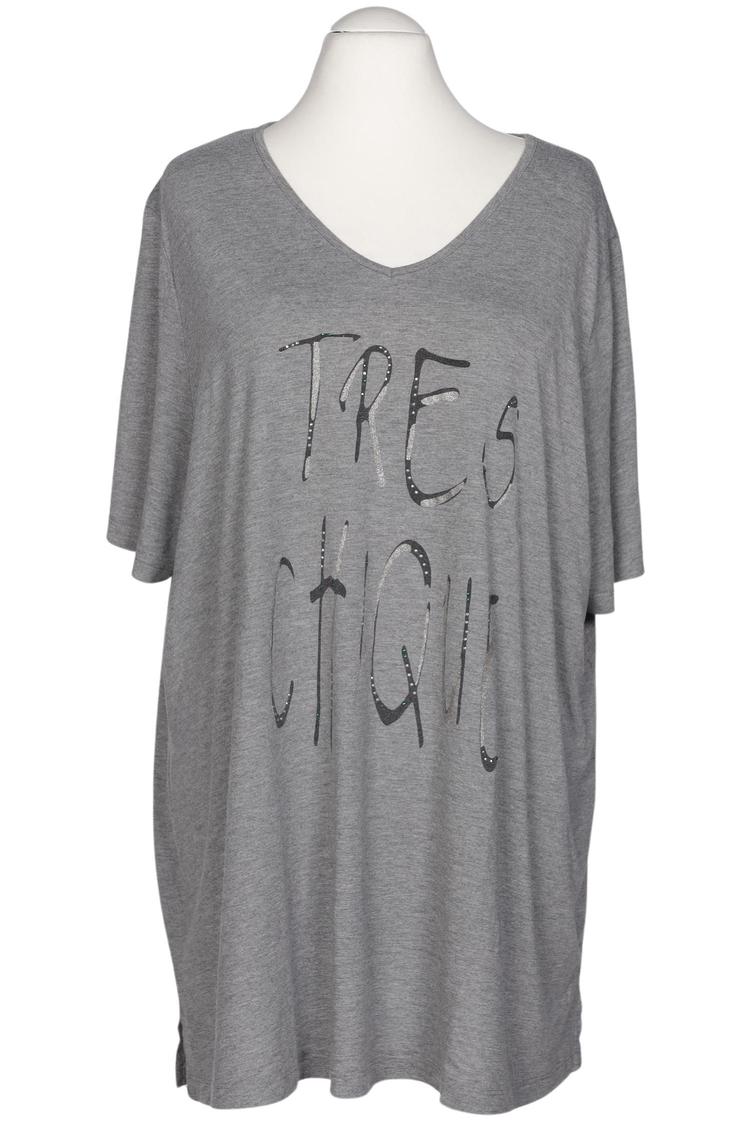 

Ulla Popken Damen T-Shirt, grau, Gr. 54