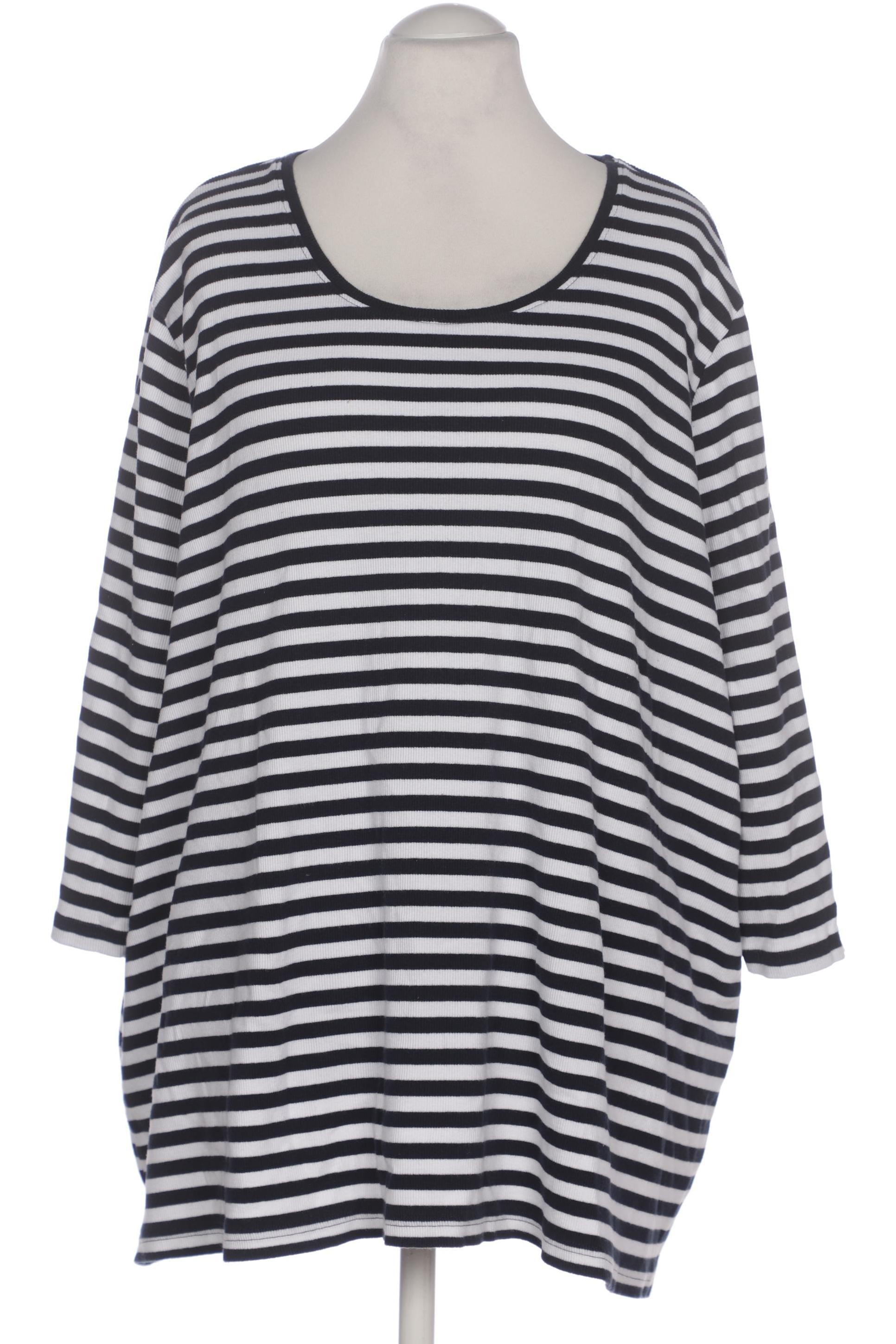 

Ulla Popken Damen Langarmshirt, weiß, Gr. 62
