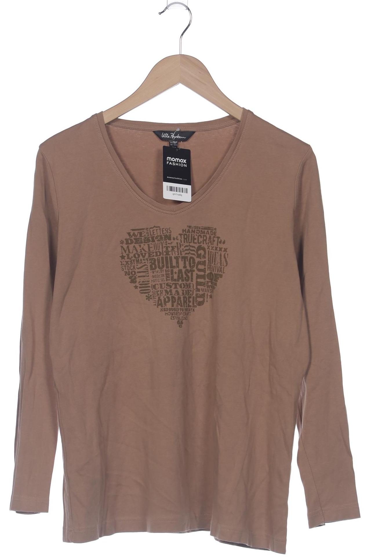 

Ulla Popken Damen Langarmshirt, beige, Gr. 42