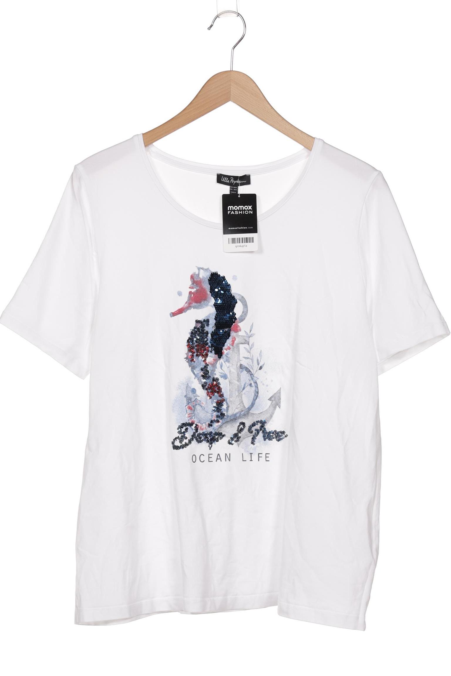 

Ulla Popken Damen T-Shirt, weiß, Gr. 46