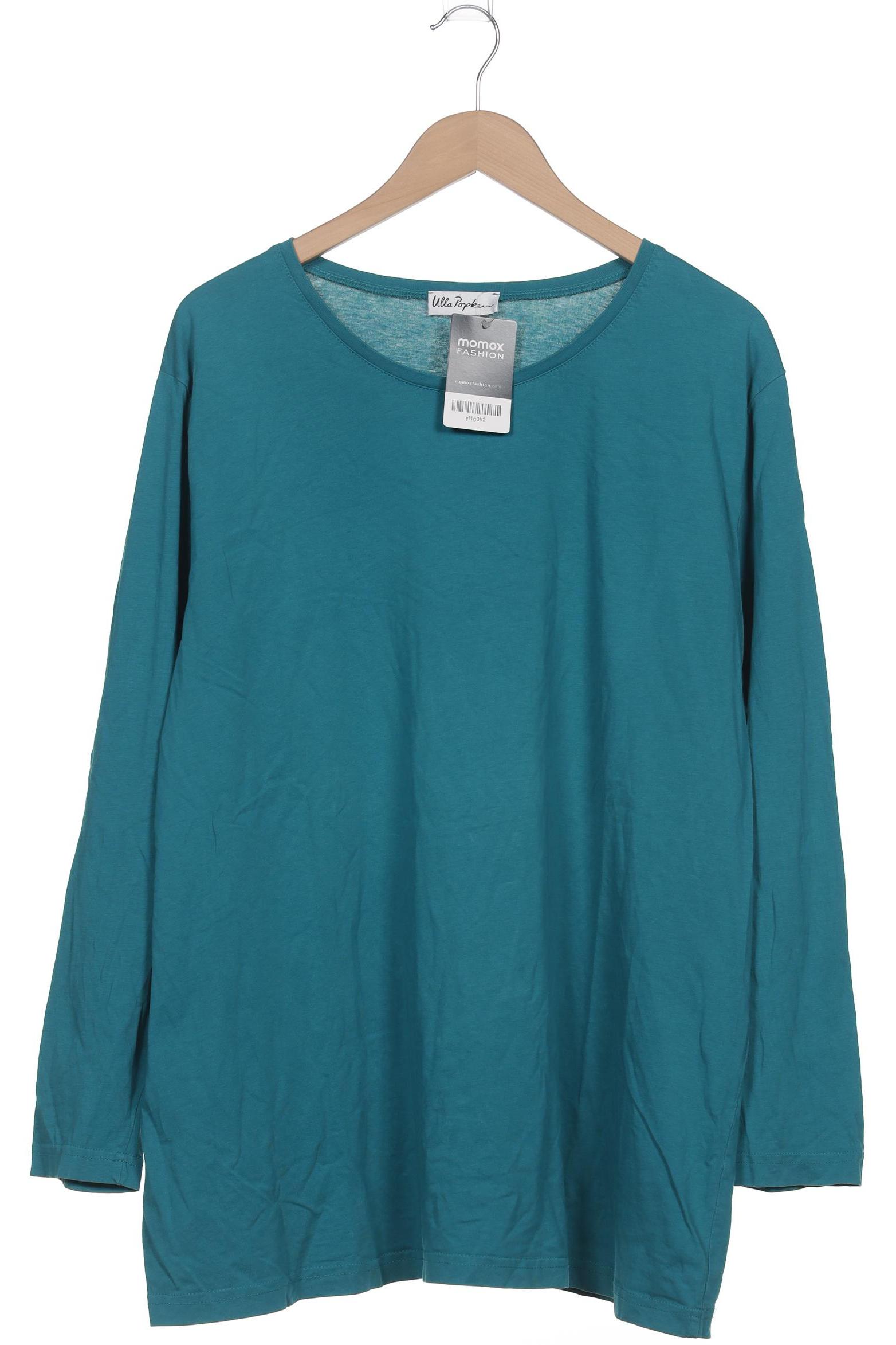

Ulla Popken Damen Langarmshirt, türkis, Gr. 54