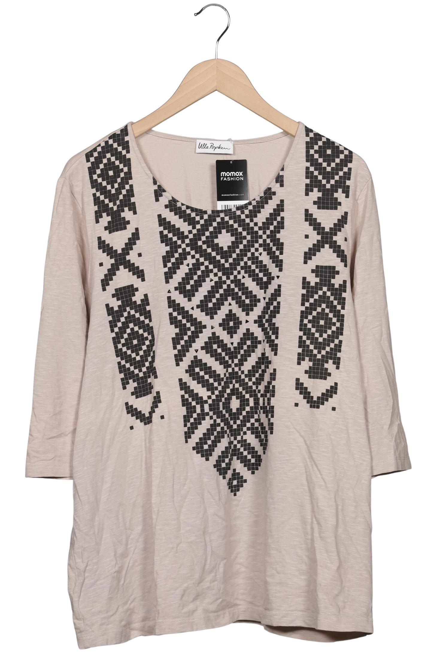 

Ulla Popken Damen Langarmshirt, beige, Gr. 46
