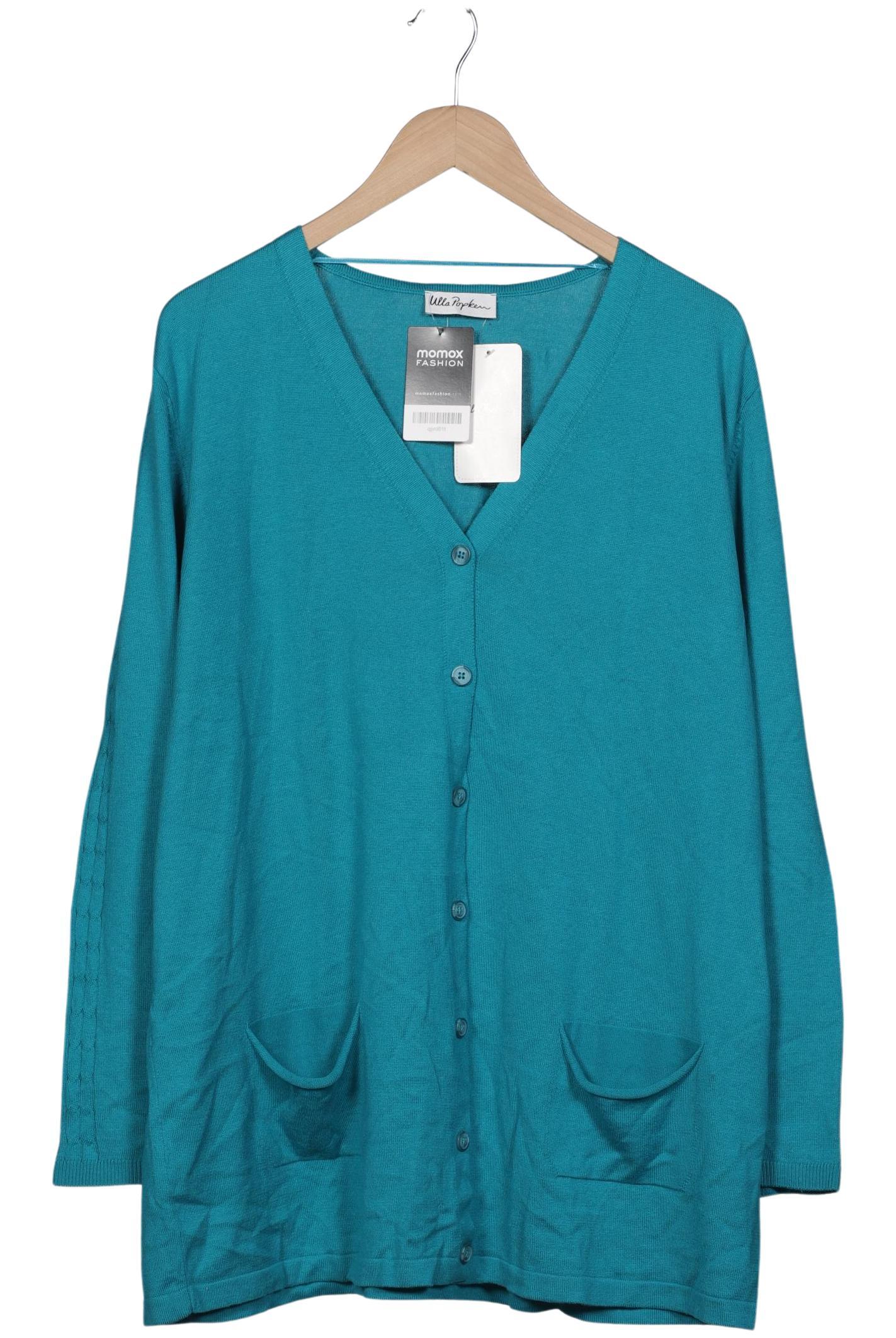 

Ulla Popken Damen Strickjacke, türkis, Gr. 46