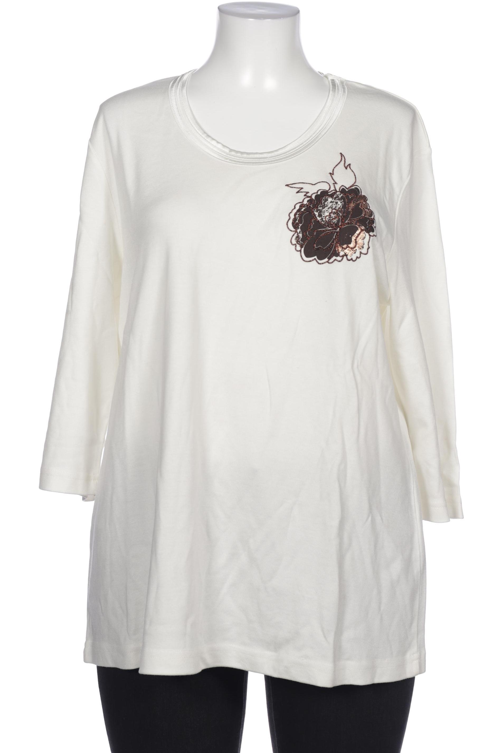 

Ulla Popken Damen Langarmshirt, cremeweiß
