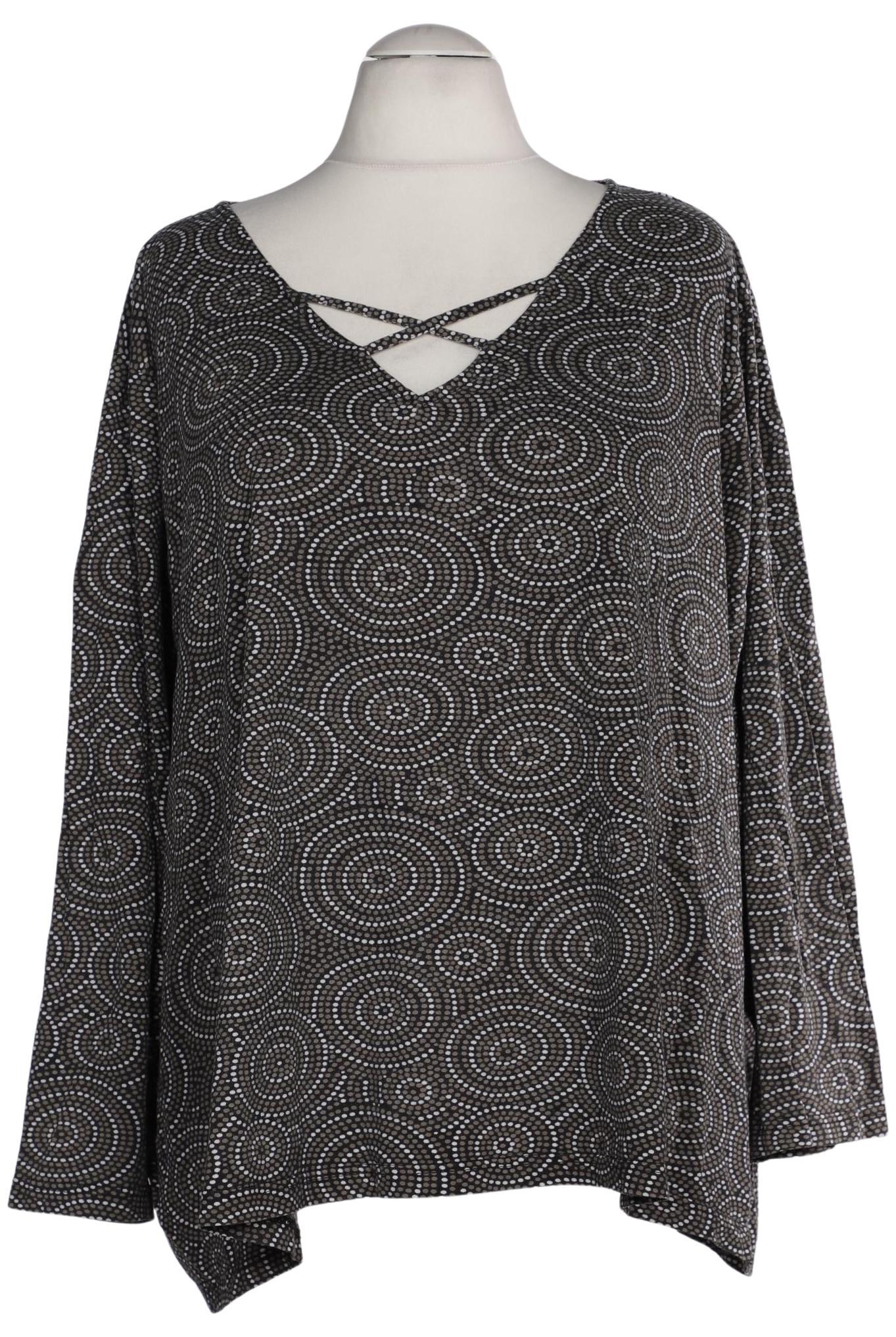 

Ulla Popken Damen Langarmshirt, grau, Gr. 58