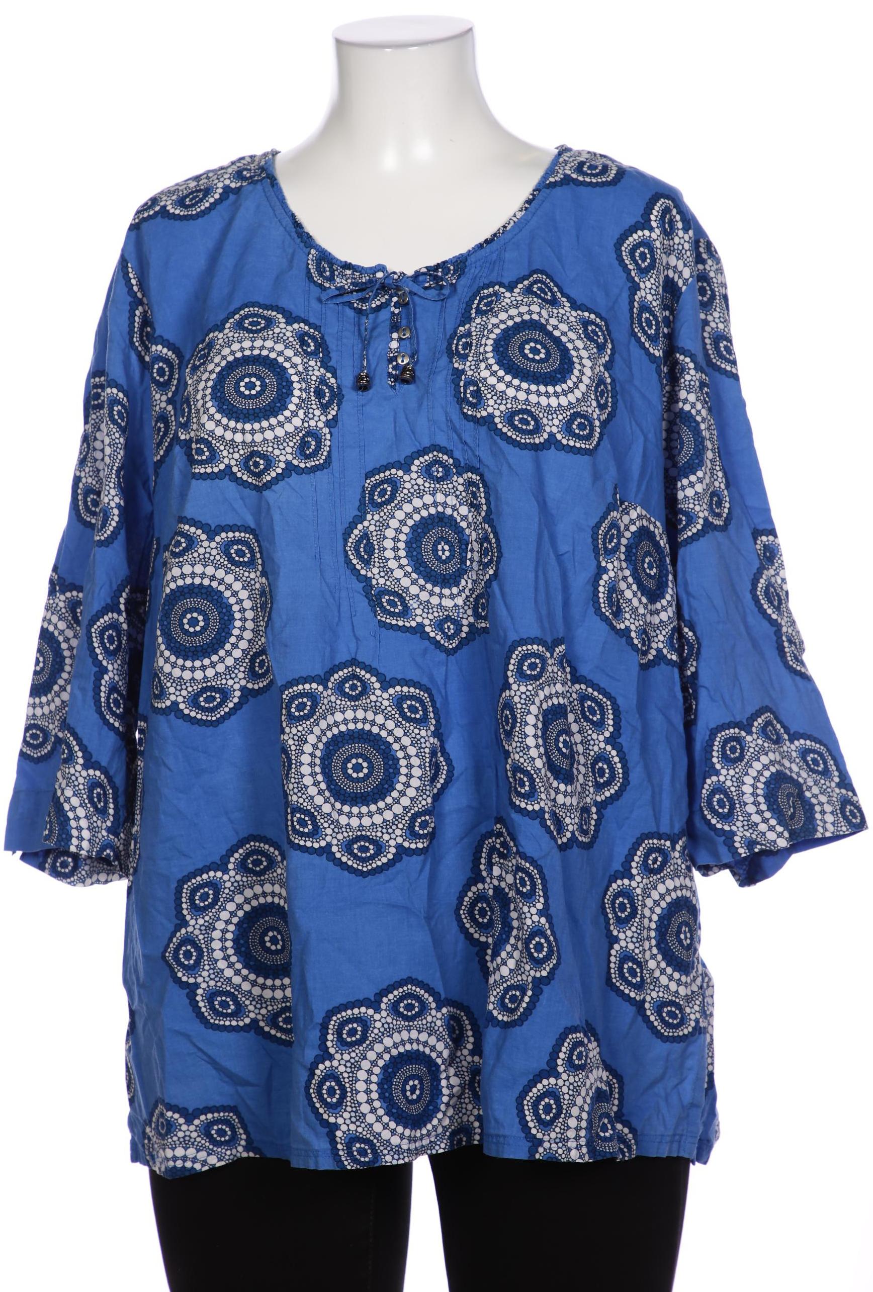 

Ulla Popken Damen Bluse, blau, Gr. 50