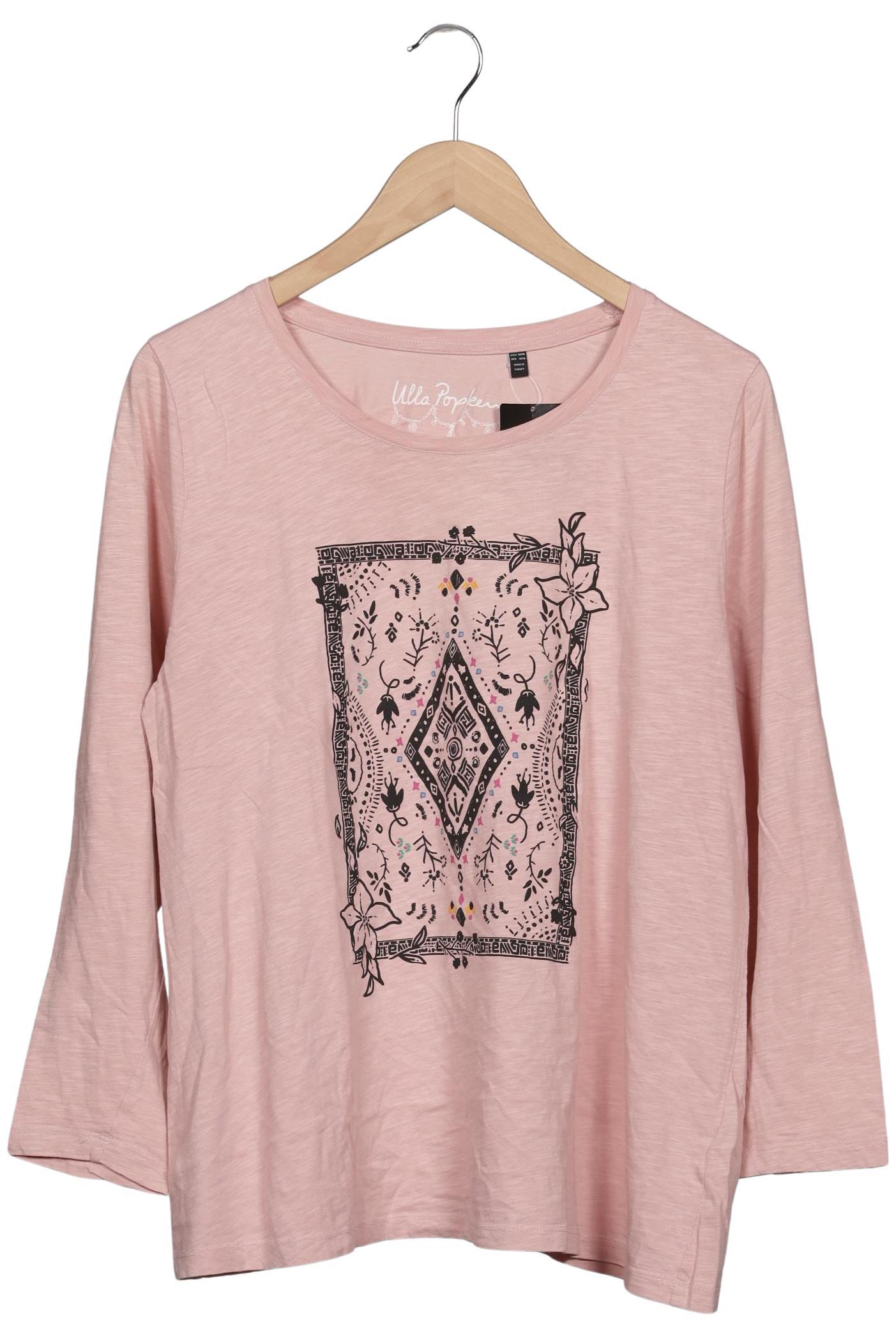 

Ulla Popken Damen Langarmshirt, pink, Gr. 46