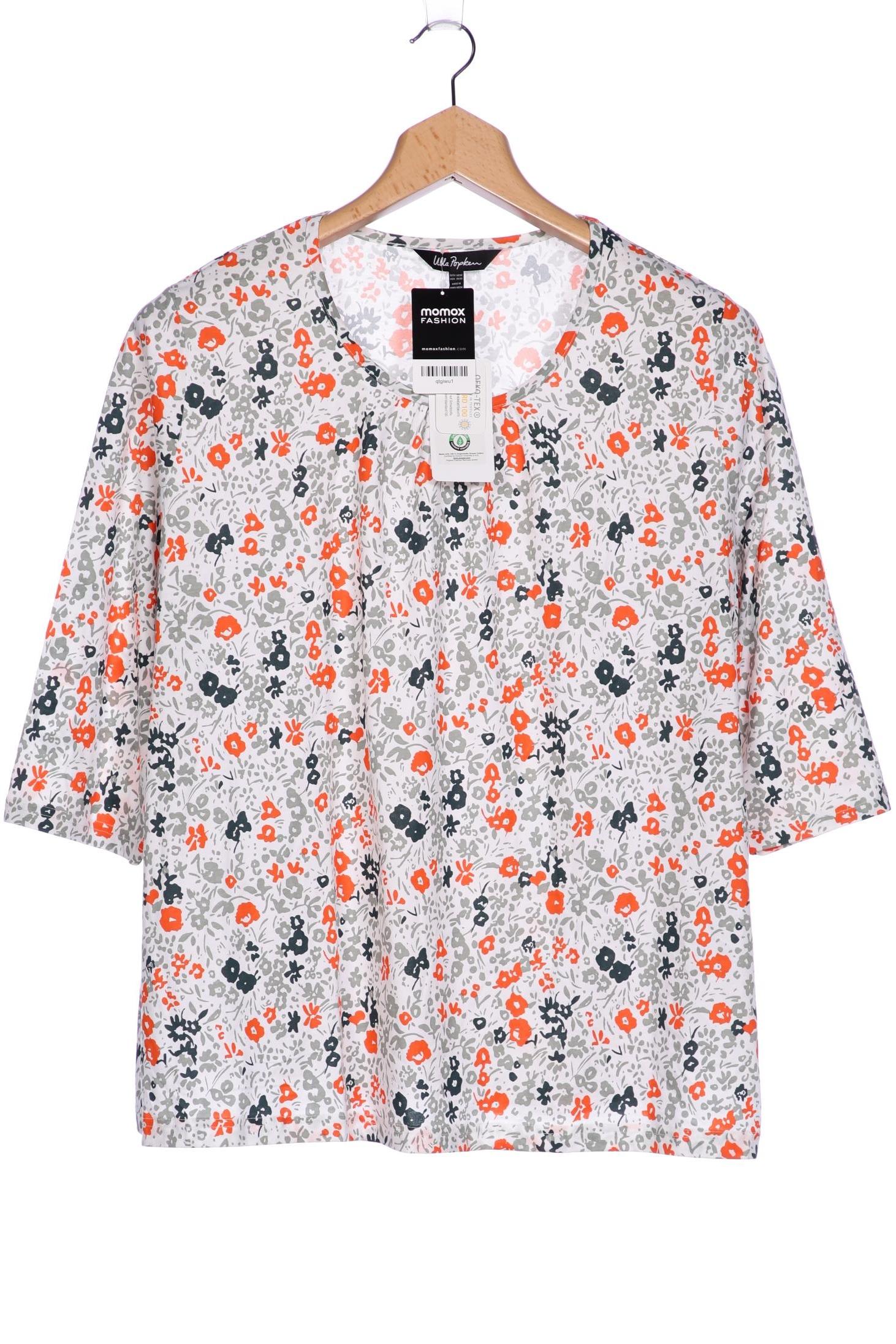

Ulla Popken Damen Langarmshirt, weiß, Gr. 50