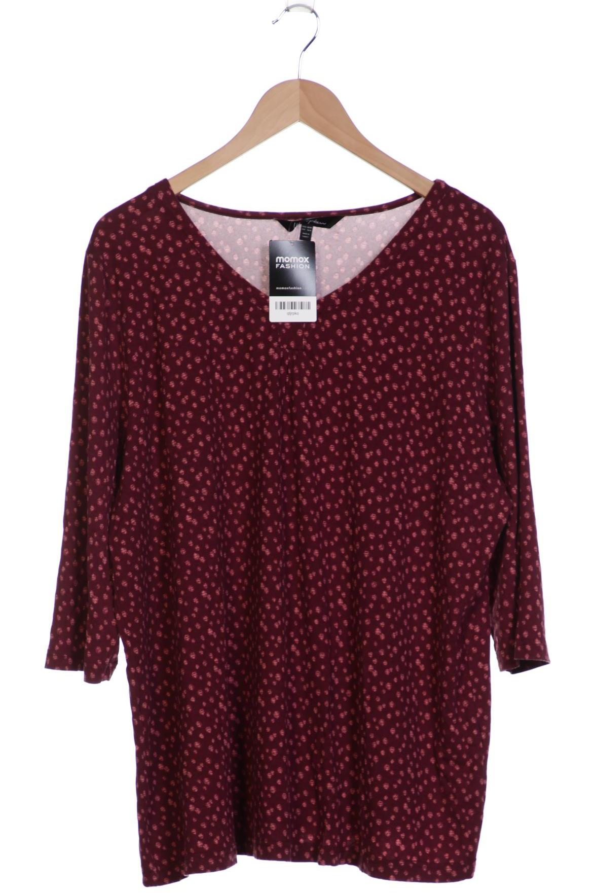 

Ulla Popken Damen Langarmshirt, bordeaux, Gr. 46