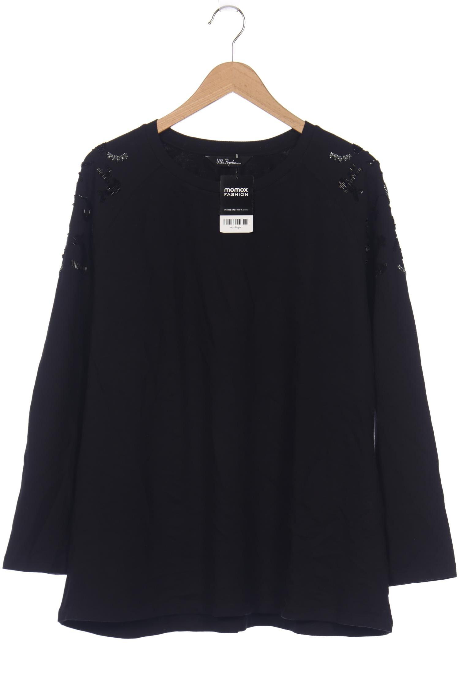 

Ulla Popken Damen Sweatshirt, schwarz, Gr. 46