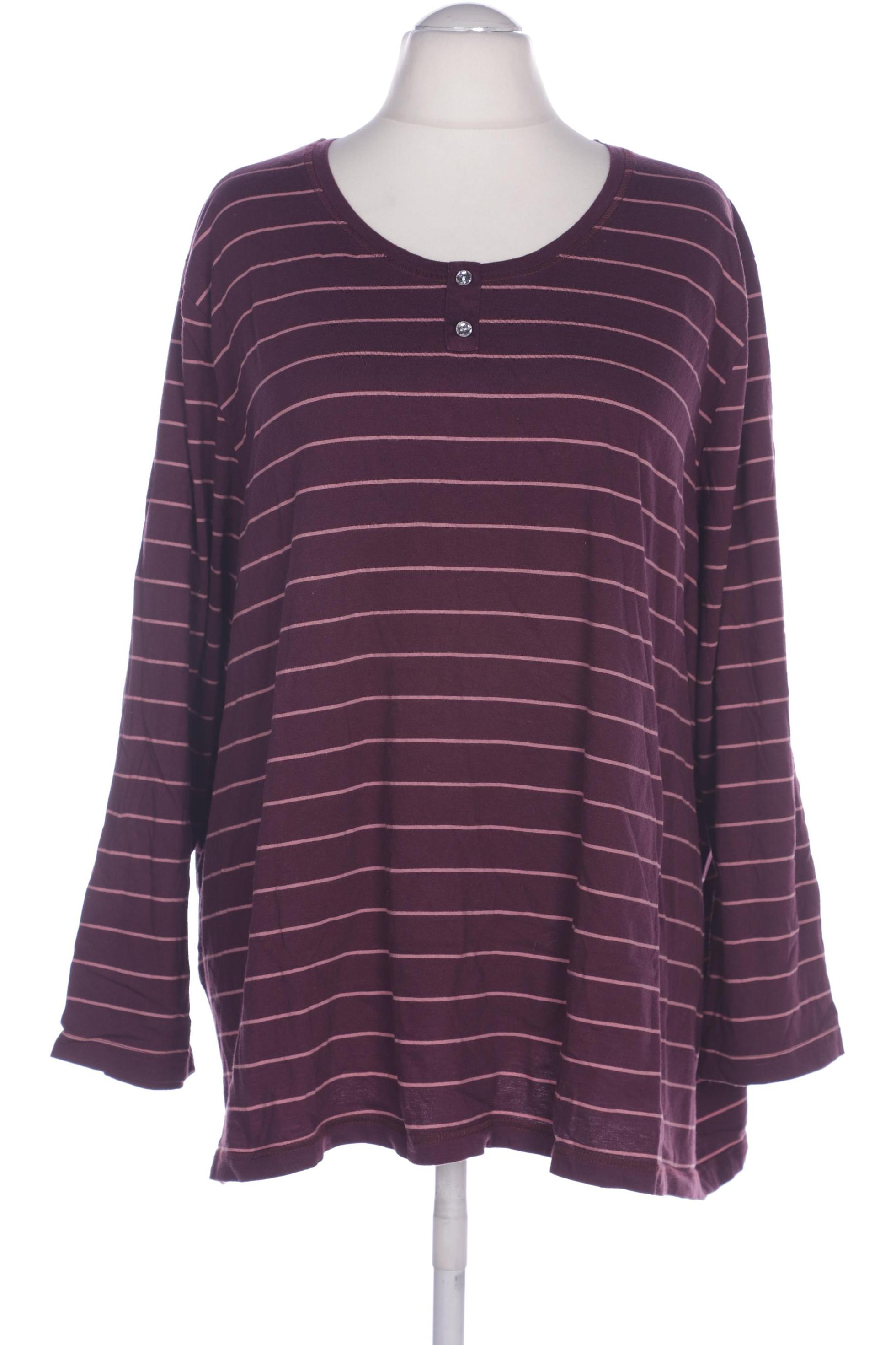 

Ulla Popken Damen Langarmshirt, bordeaux, Gr. 62