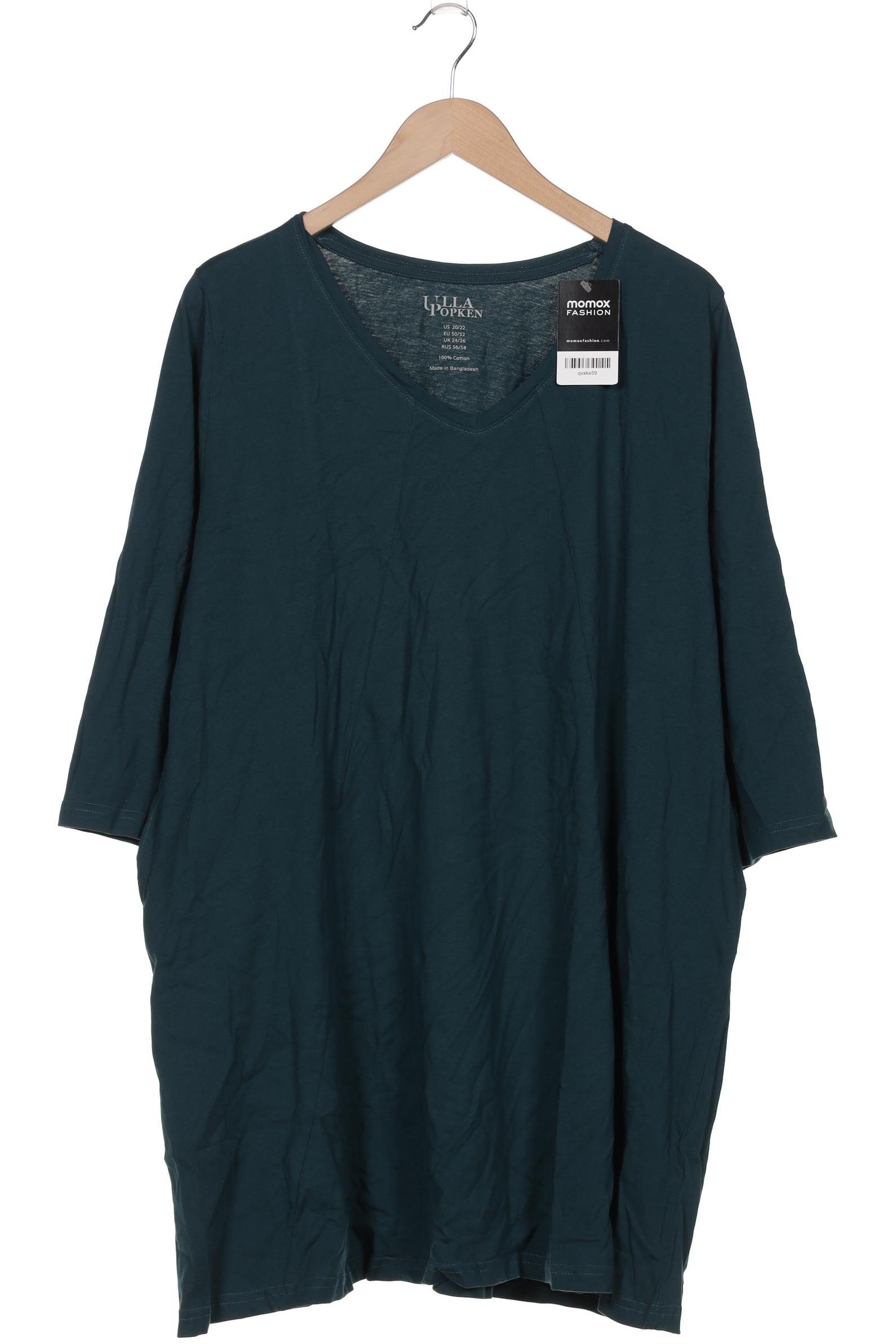 

Ulla Popken Damen Langarmshirt, türkis, Gr. 50