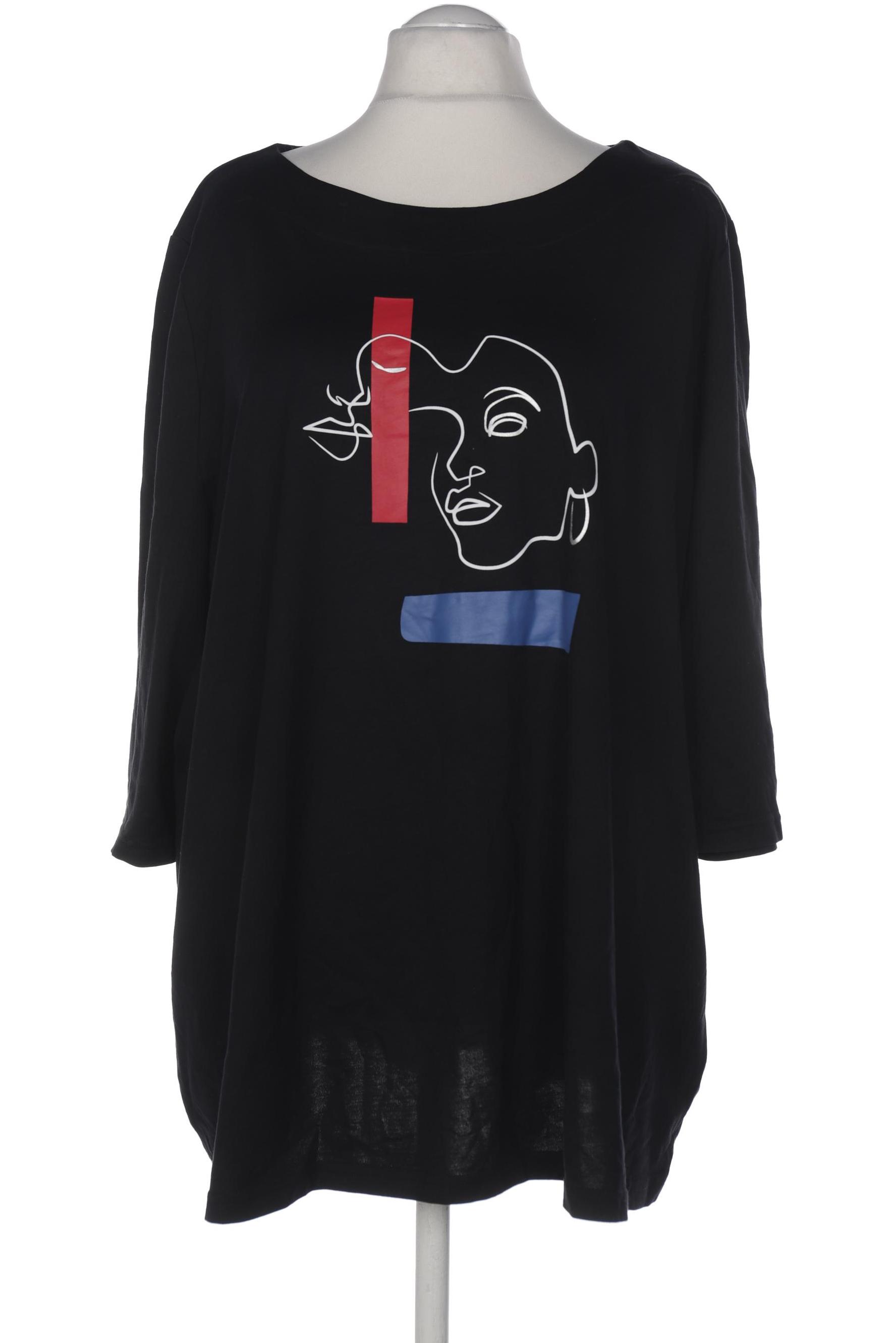 

Ulla Popken Damen T-Shirt, schwarz, Gr. 58