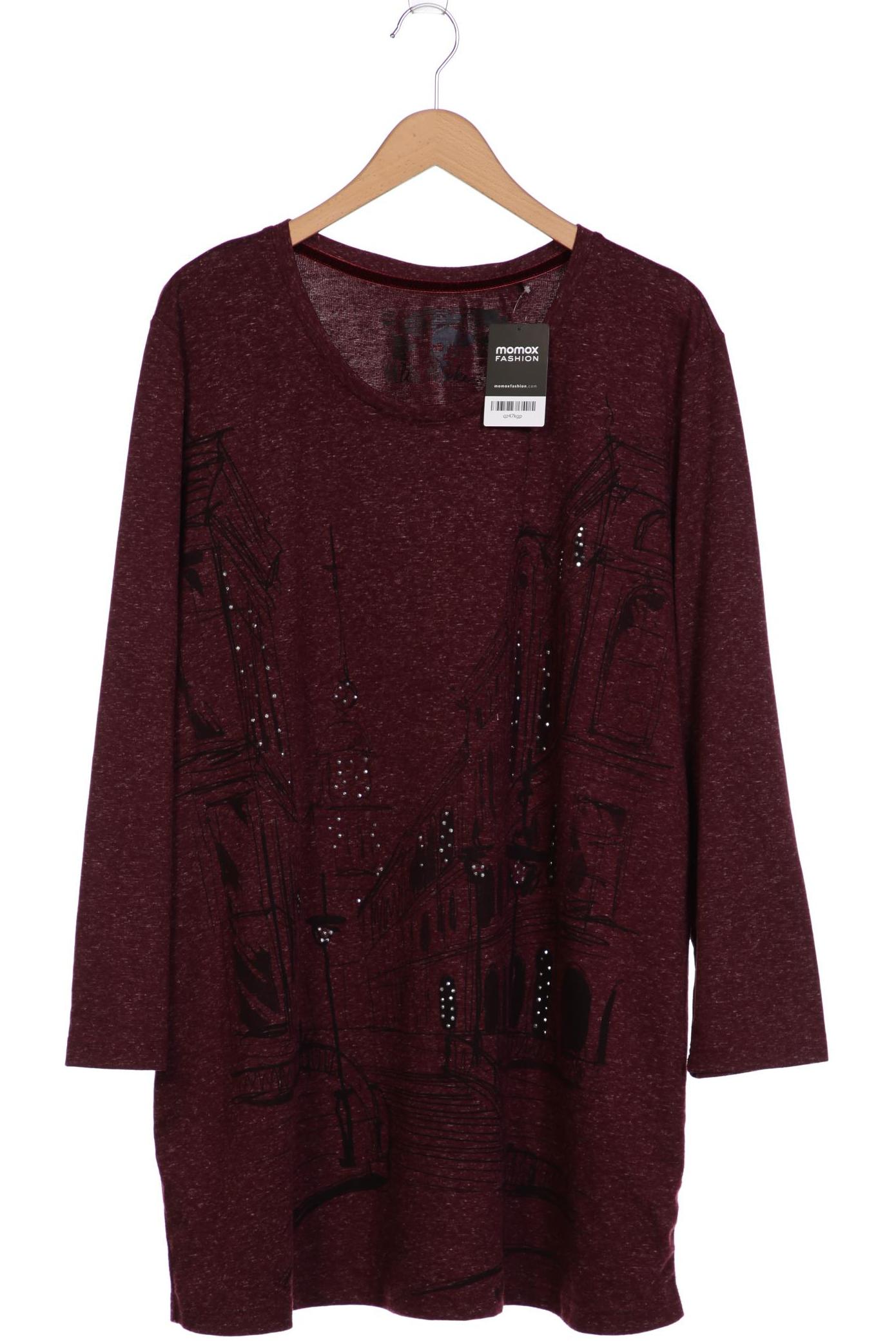 

Ulla Popken Damen Langarmshirt, bordeaux, Gr. 50