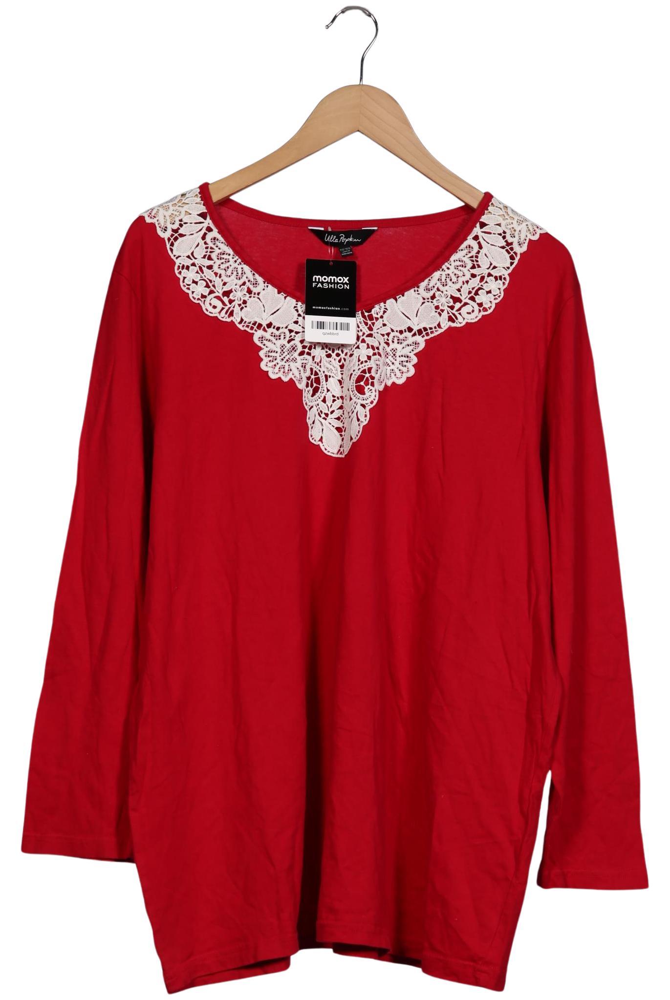 

Ulla Popken Damen Langarmshirt, rot, Gr. 46
