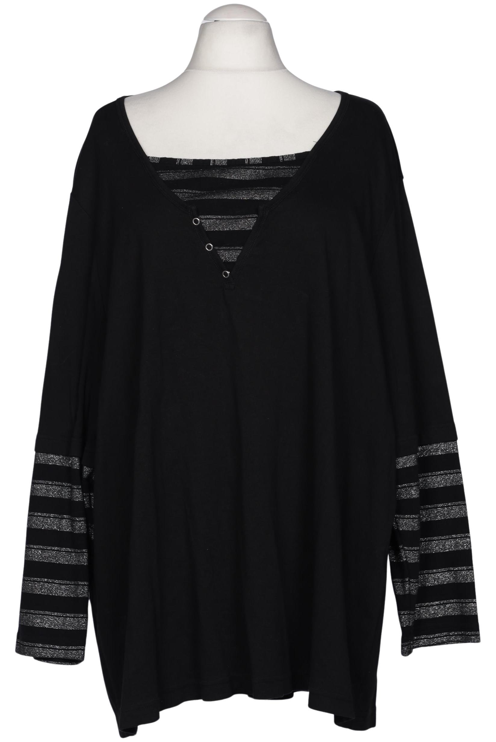 

Ulla Popken Damen Langarmshirt, schwarz, Gr. 58