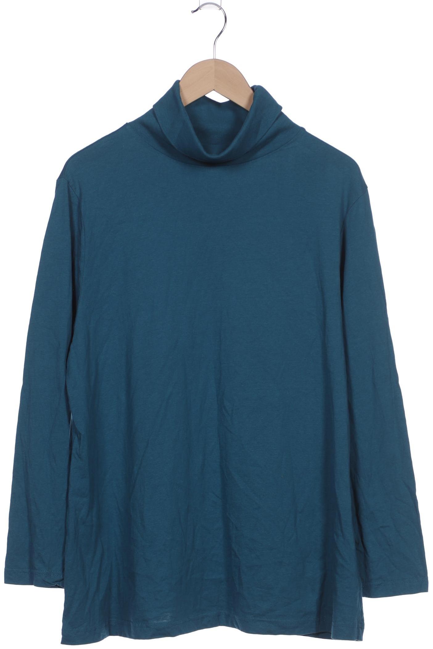 

Ulla Popken Damen Langarmshirt, türkis, Gr. 50