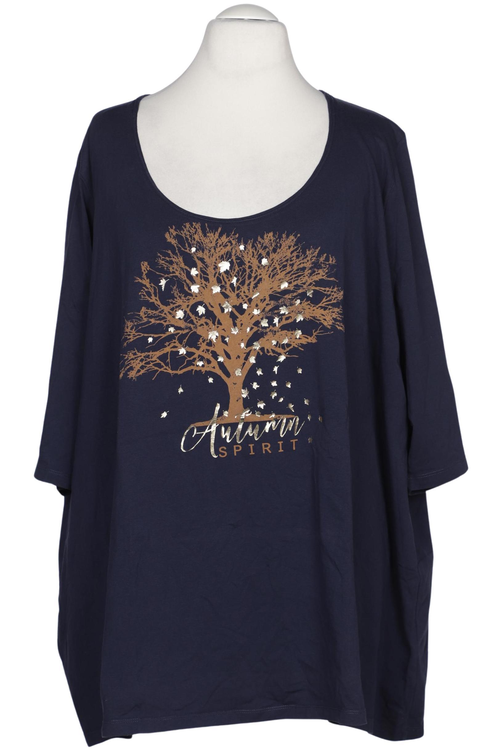 

Ulla Popken Damen T-Shirt, marineblau, Gr. 66