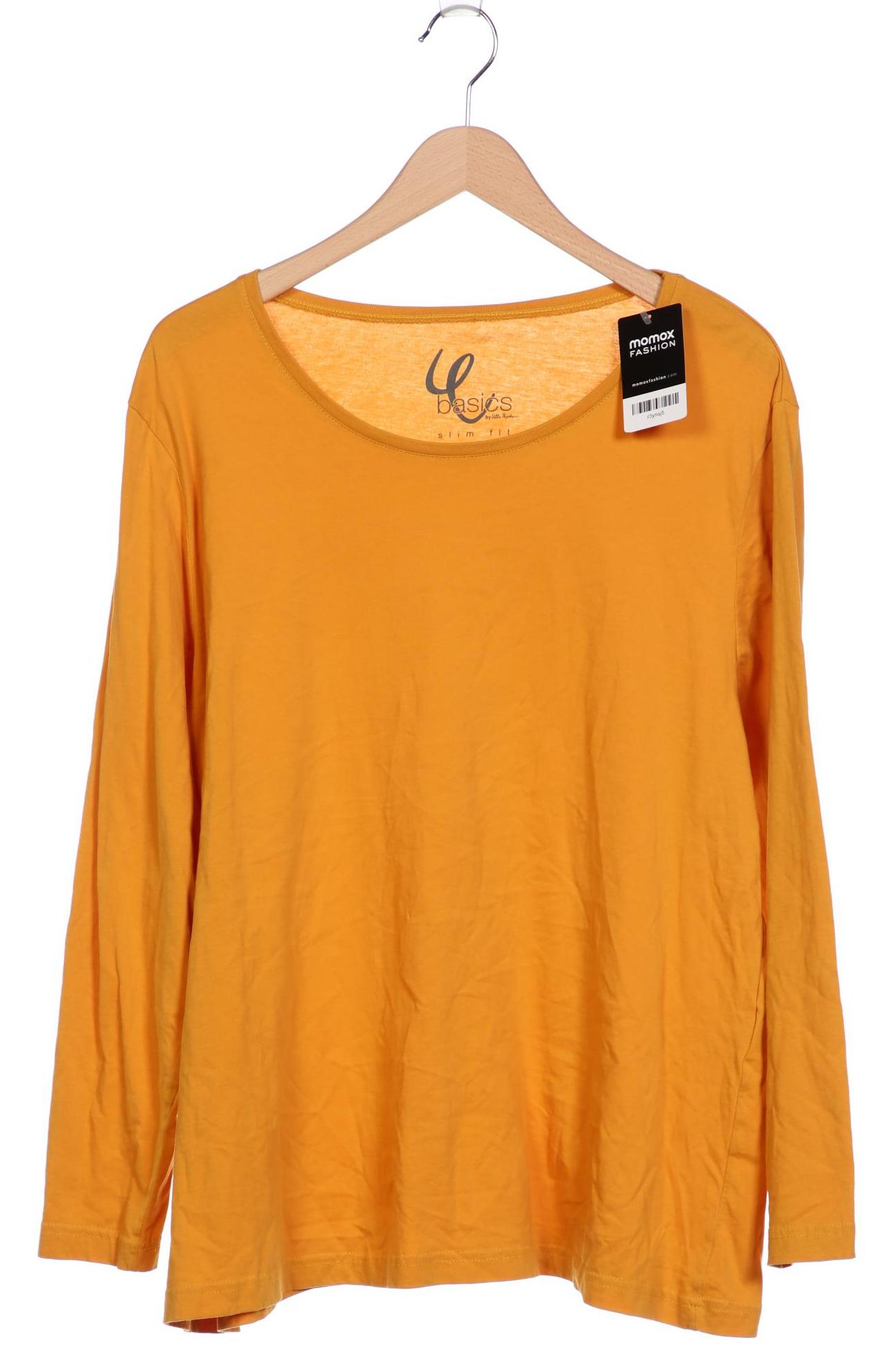 

Ulla Popken Damen Langarmshirt, gelb, Gr. 50