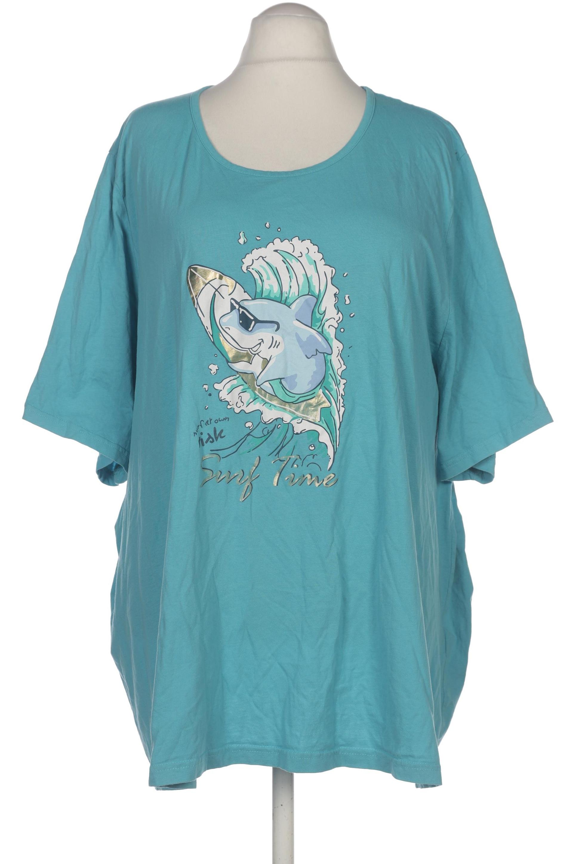 

Ulla Popken Damen T-Shirt, blau, Gr. 62