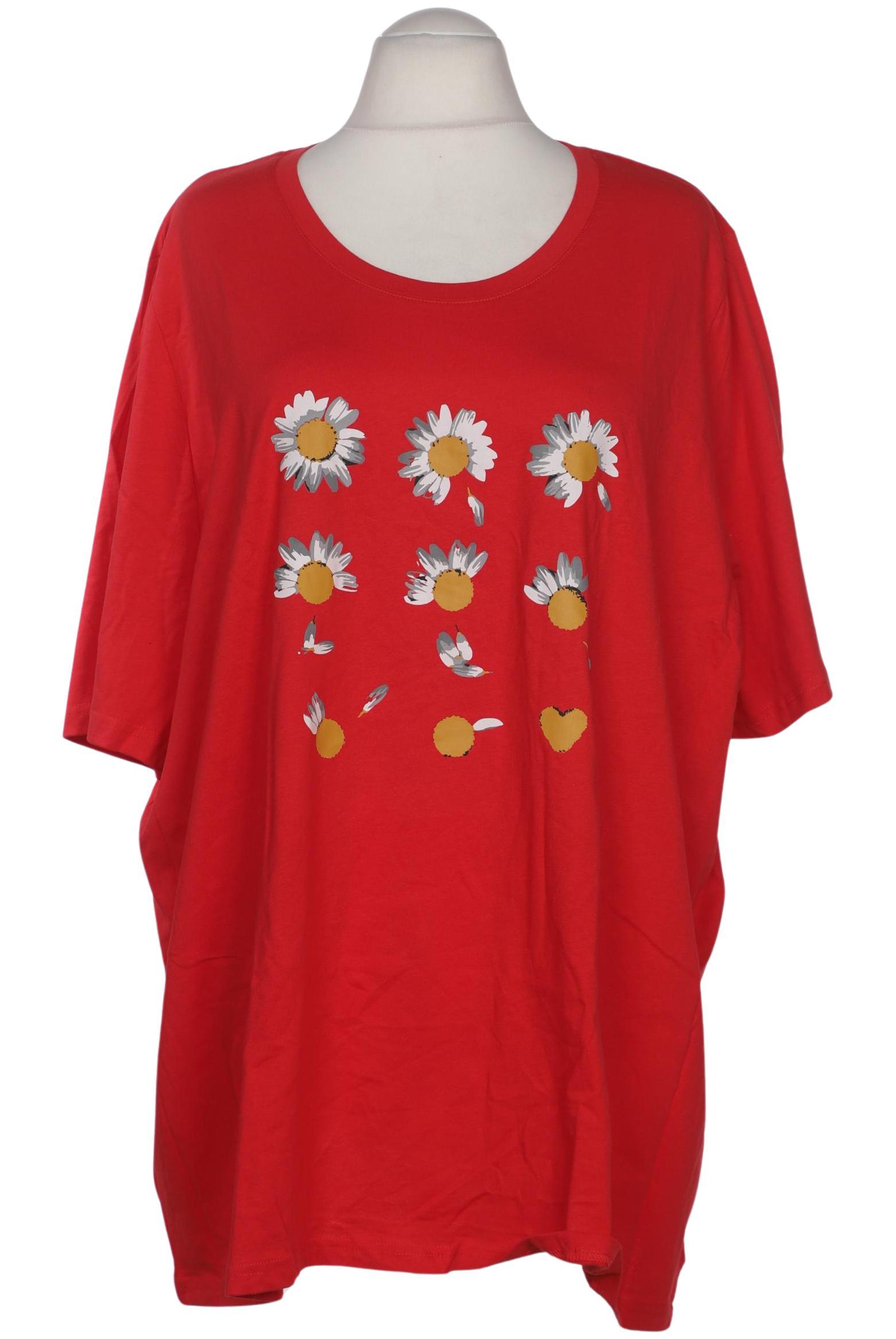 

Ulla Popken Damen T-Shirt, rot, Gr. 58