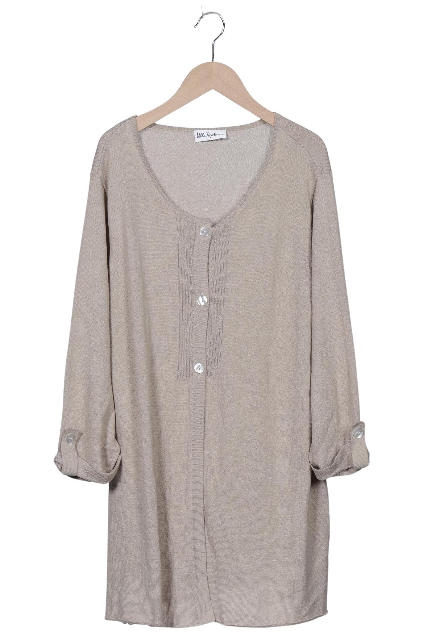 

Ulla Popken Damen Strickjacke, beige, Gr. 46
