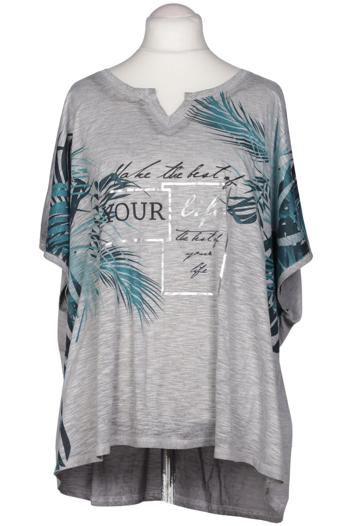 

Ulla Popken Damen T-Shirt, grau, Gr. 62