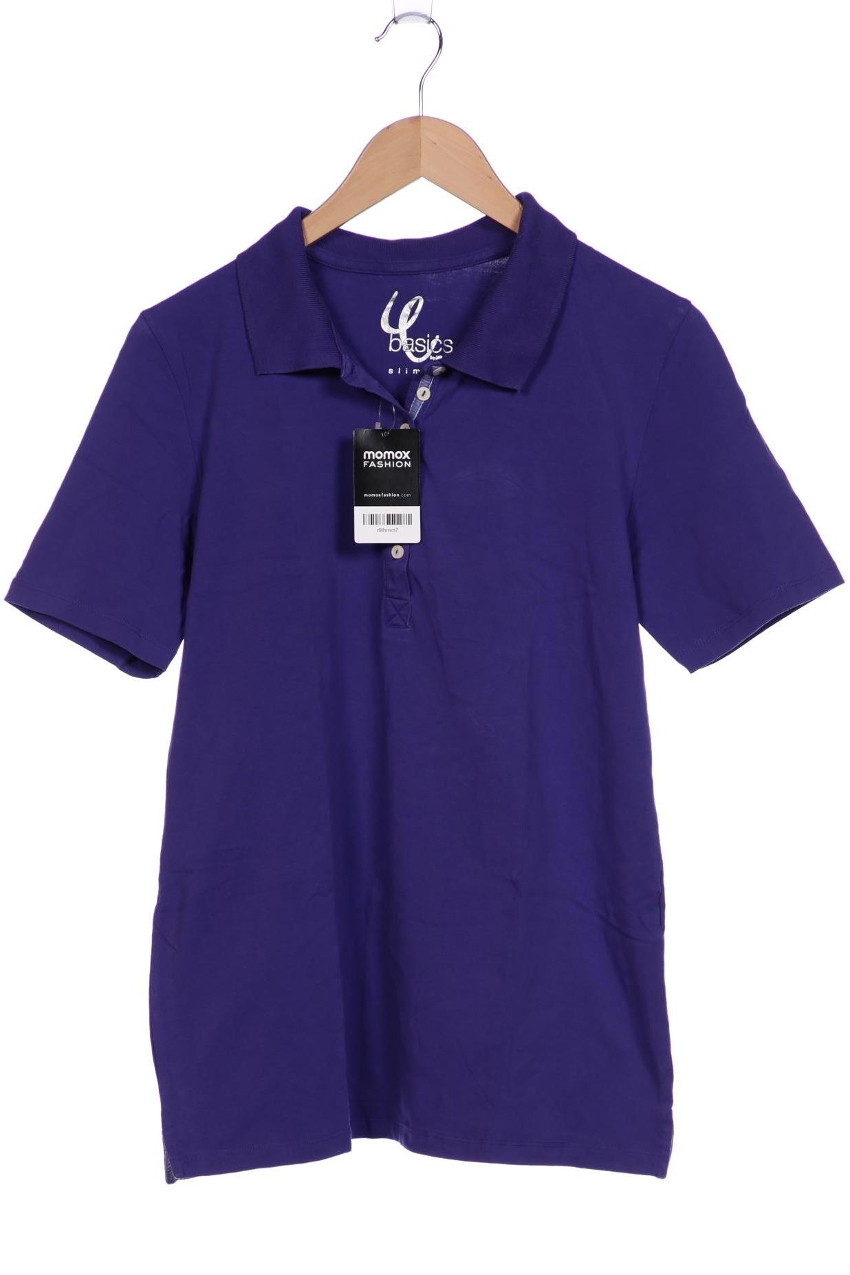 

Ulla Popken Damen Poloshirt, flieder, Gr. 42