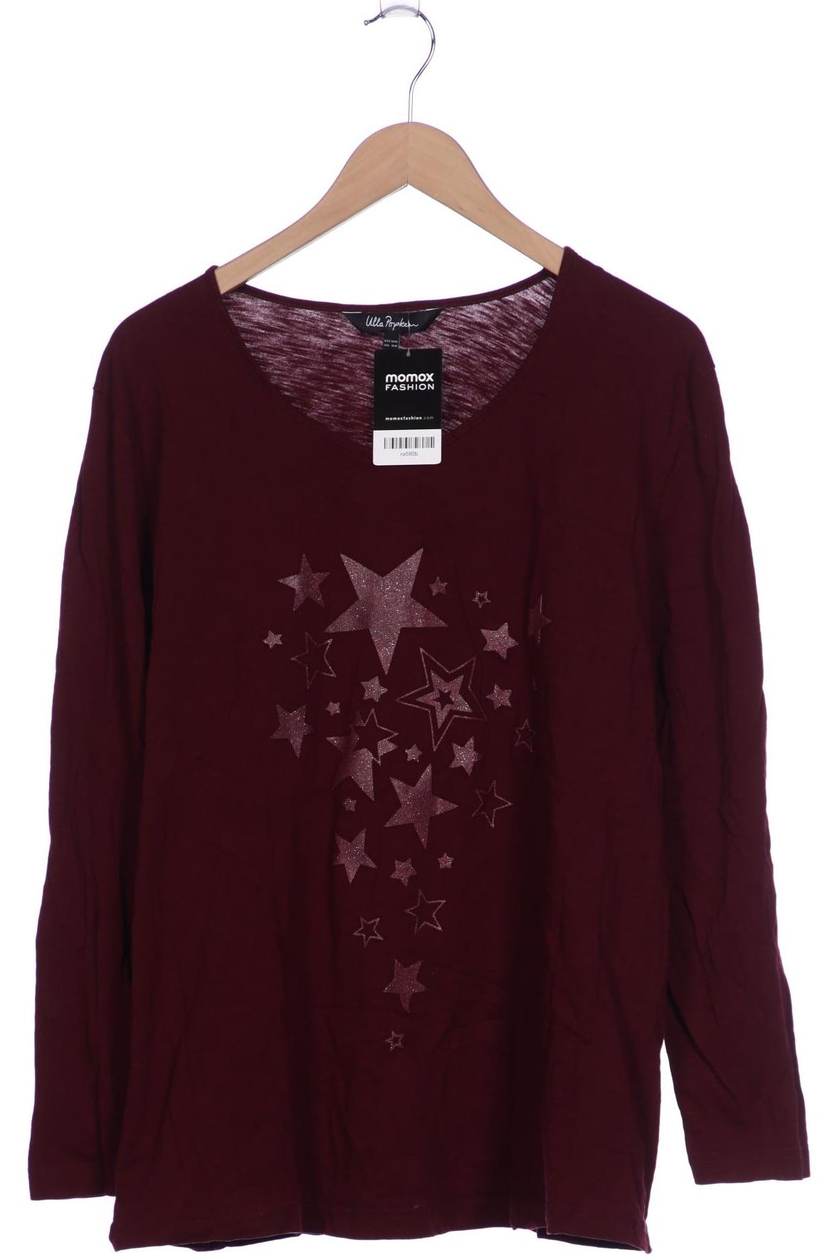 

Ulla Popken Damen Langarmshirt, bordeaux, Gr. 46