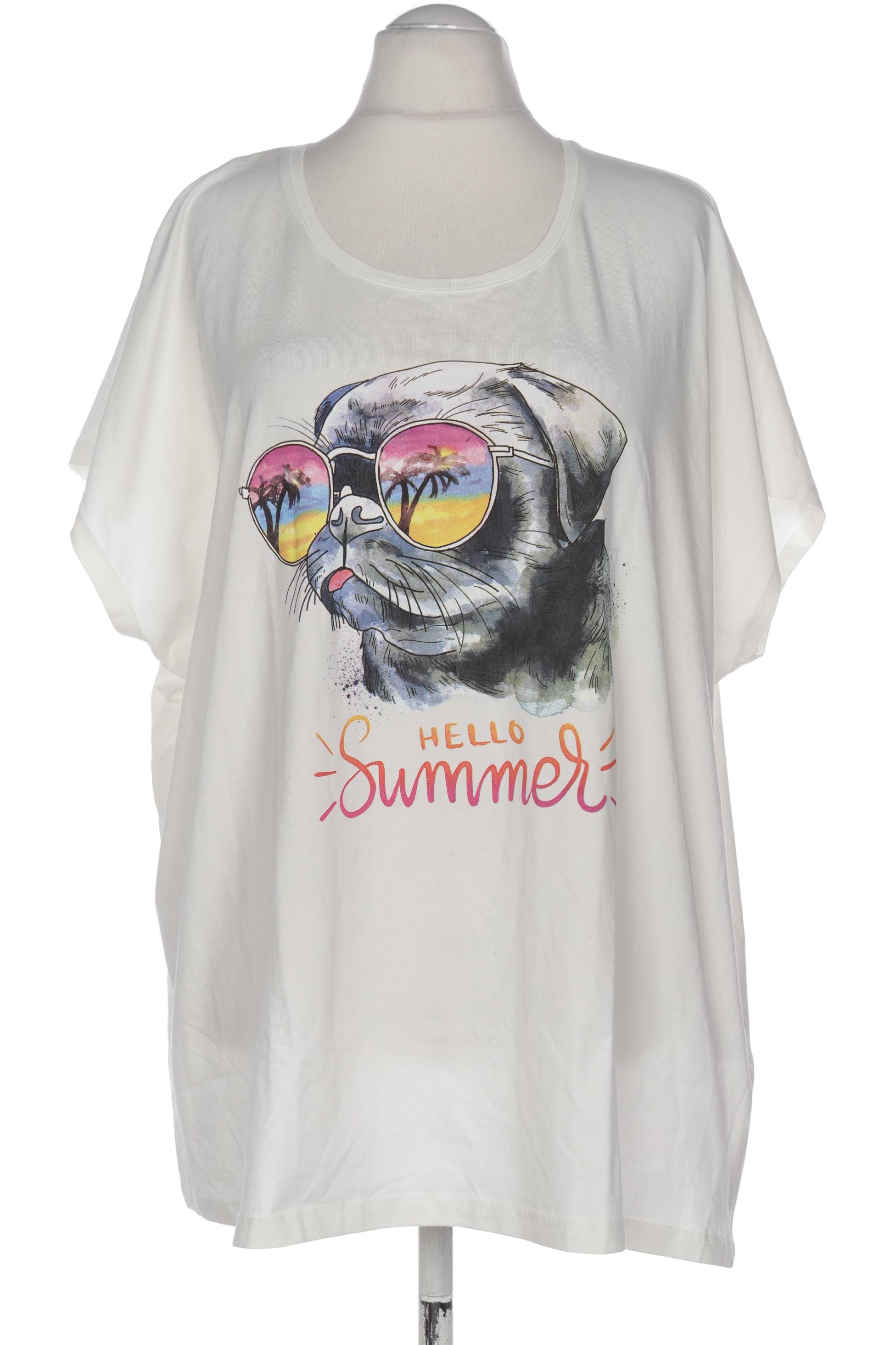 

Ulla Popken Damen T-Shirt, cremeweiß