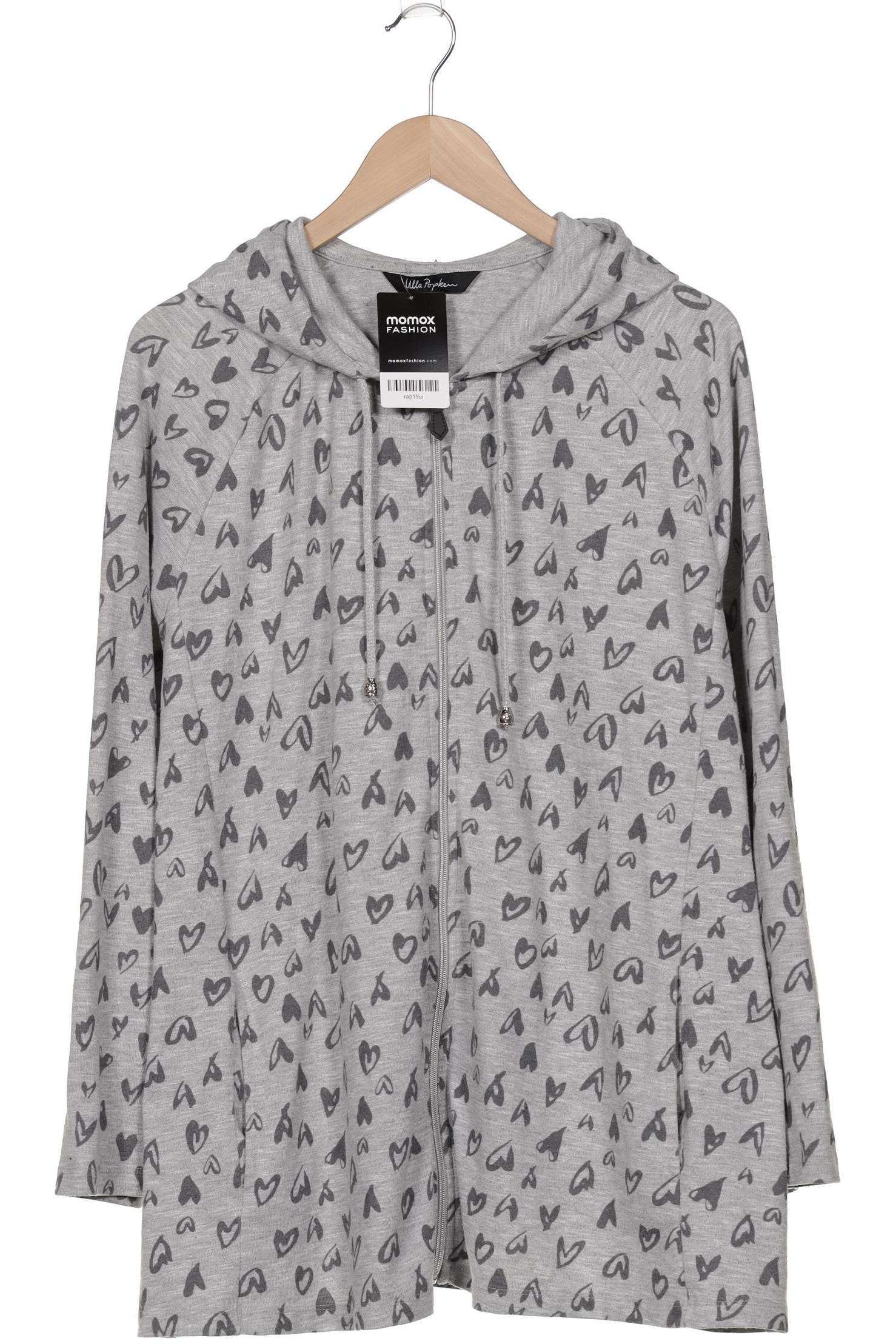 

Ulla Popken Damen Kapuzenpullover, grau, Gr. 50