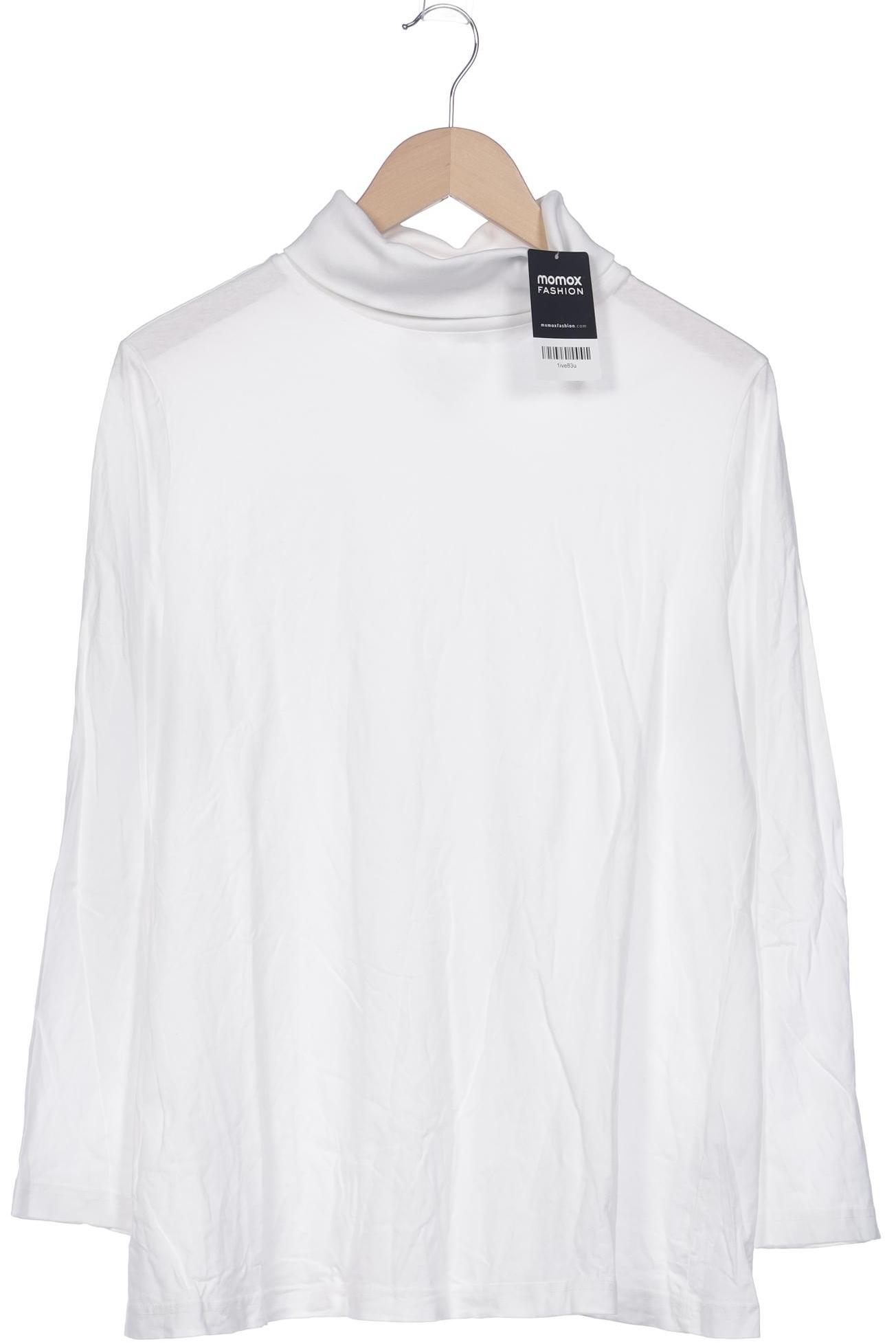

Ulla Popken Damen Langarmshirt, weiß, Gr. 46